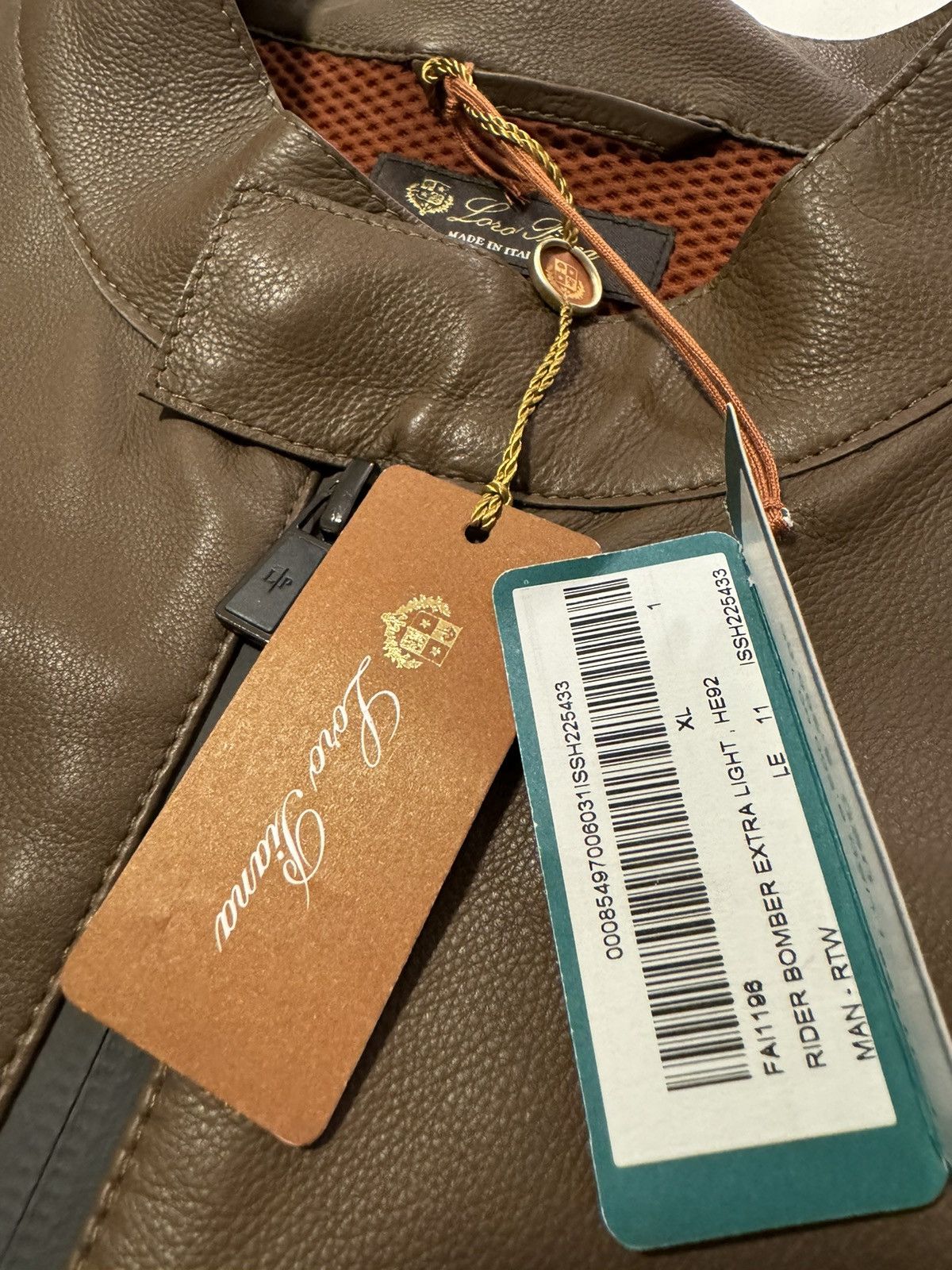 Designer × Loro Piana × Saint Laurent Paris Loro Piana brown leather jacket Size US XL / EU 56 / 4 - 4 Thumbnail