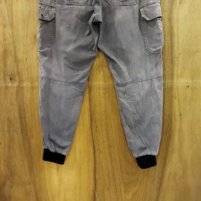Japanese Brand TORA WORK WARE FADED GREY CARGO PANTS Size US 32 / EU 48 - 9 Thumbnail