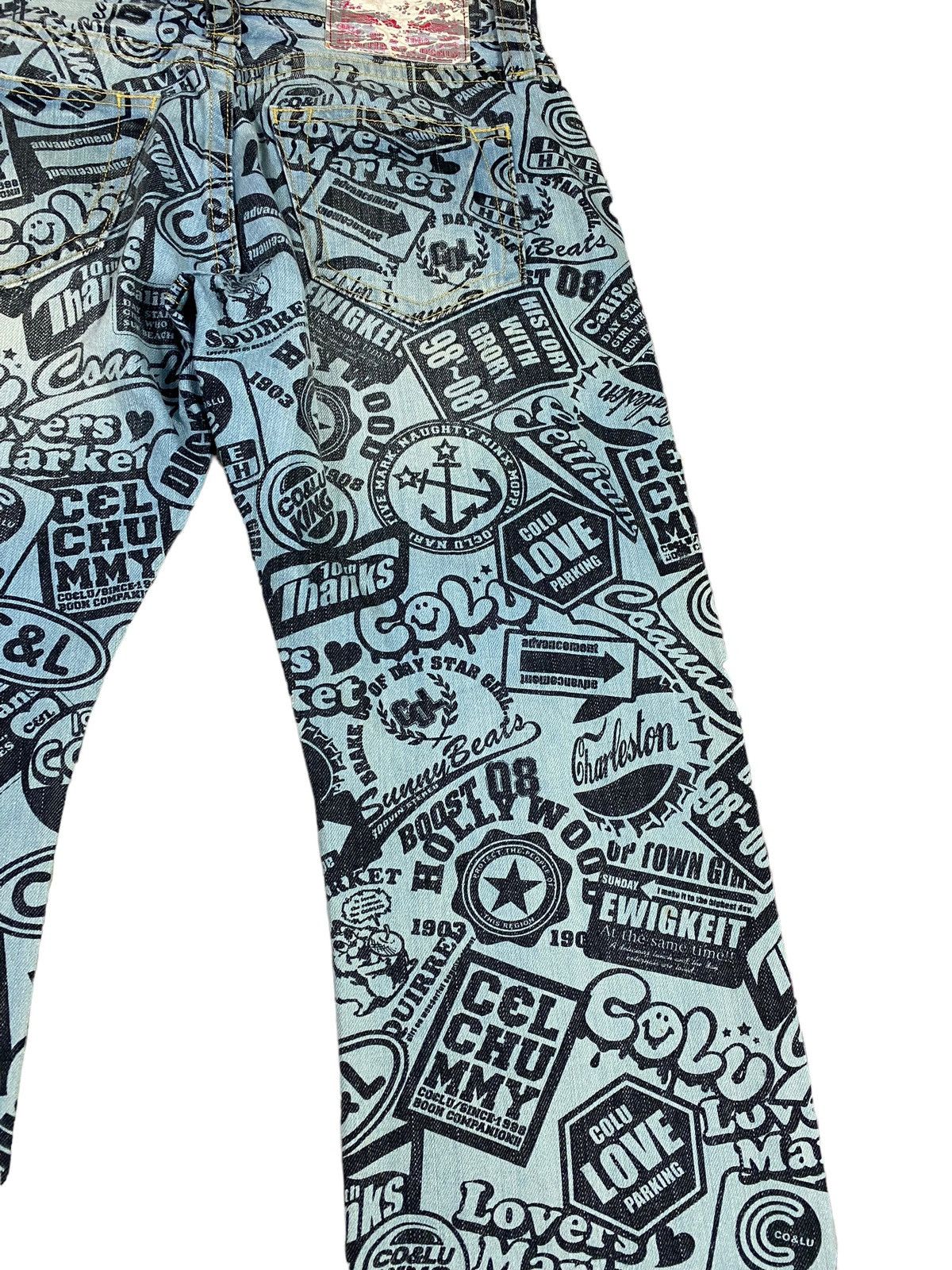 Japanese Brand Japanese brand X co lu co&lu overprint jeans Size US 34 / EU 50 - 6 Thumbnail