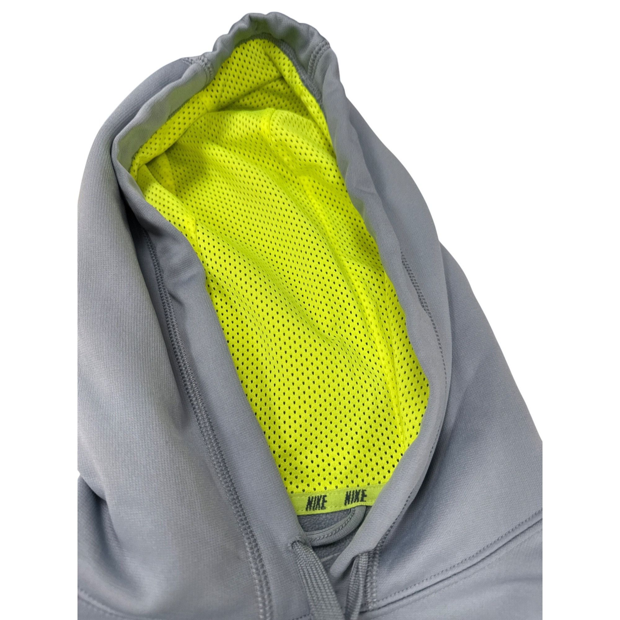 Nike Nike Therma-Fit Gray & Yellow Mens Hoodie Size M SKU 7221 Size US M / EU 48-50 / 2 - 6 Thumbnail
