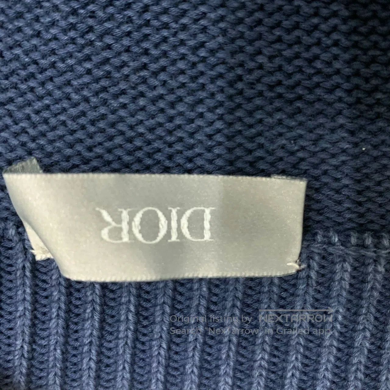 Dior dior blue logo sweater with floral print. Size US M / EU 48-50 / 2 - 4 Thumbnail