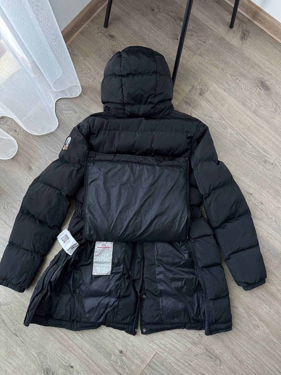 Parajumpers × Vintage Vintage Parajumpers Womens Black Parka Long Puffer Jacket Size XL / US 12-14 / IT 48-50 - 21 Thumbnail