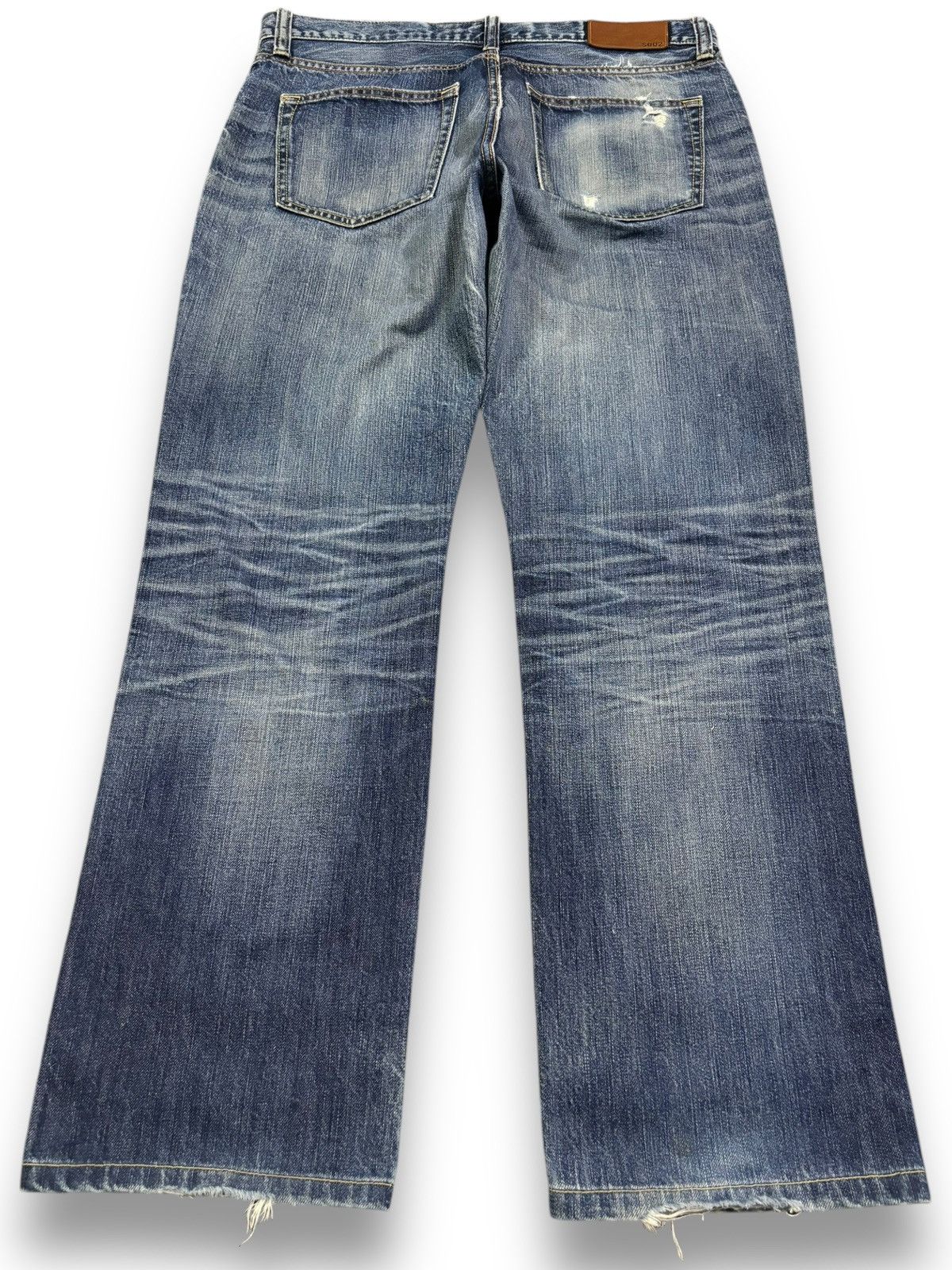 Undercover × Uniqlo Vintage Uniqlo UJ S002 Blue Wash Loose Distressed Jeans Size US 34 / EU 50 - 2 Thumbnail