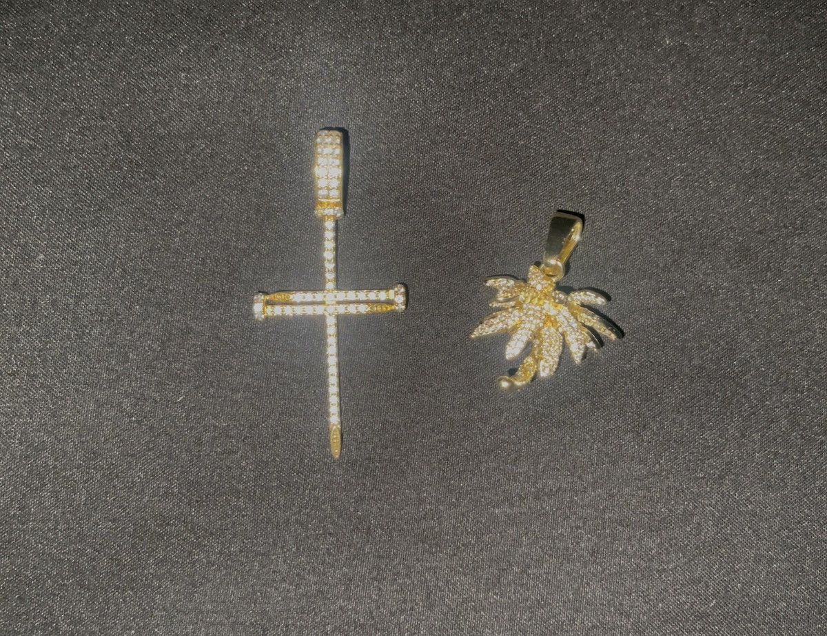 Other NEEDLE CROSS & PALM TREE PENDANT Size ONE SIZE - 8 Thumbnail