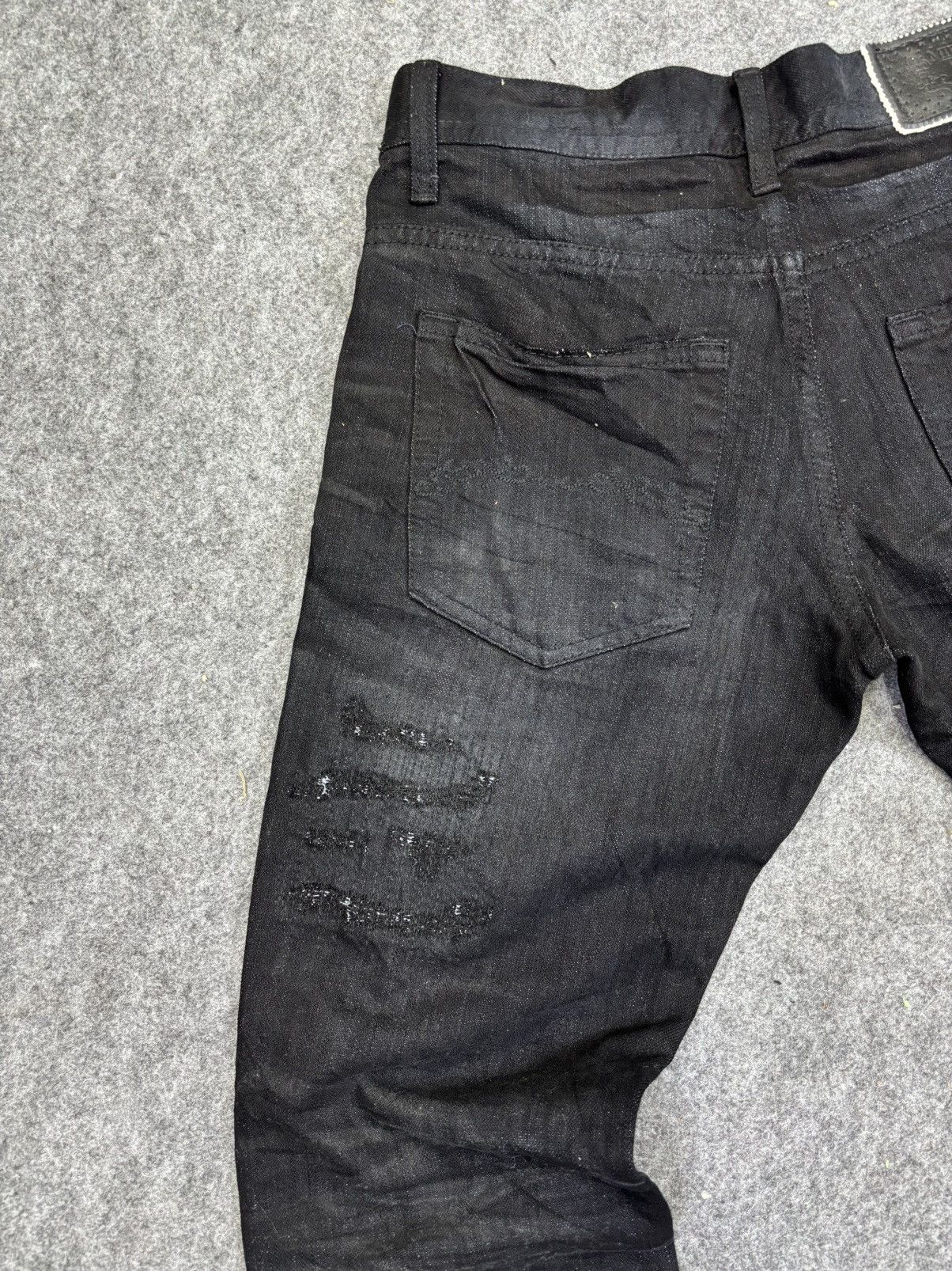 Japanese Brand 💥Flare💥Midas9 Rip&Repair Style Flare Denim F776 Size US 29 - 11 Thumbnail