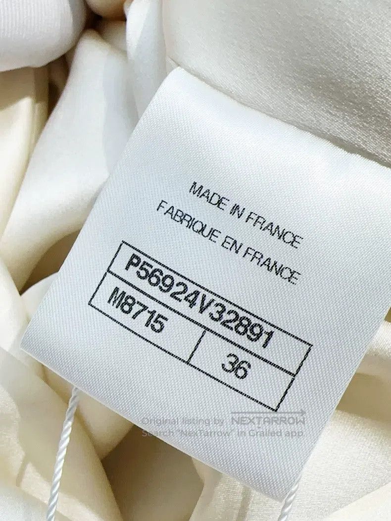 Chanel Chanel Metropolitan series milky white braided medium-slee Size XS / US 0-2 / IT 36-38 - 7 Thumbnail