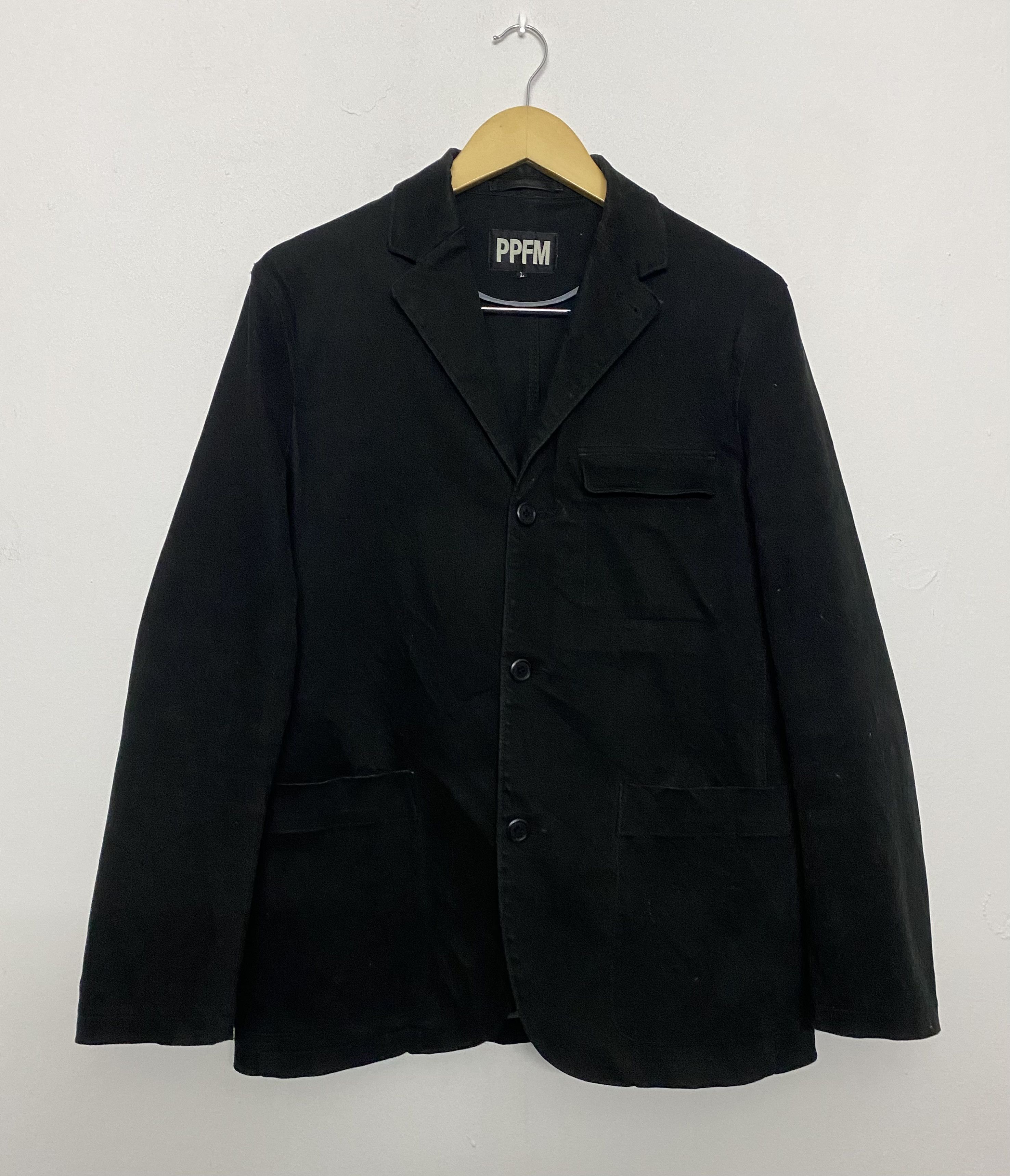 PPFM 🔥 Vintage PPFM Japanese Workwear Blazer Jacket Black Size US S / EU 44-46 / 1 - 1 Thumbnail