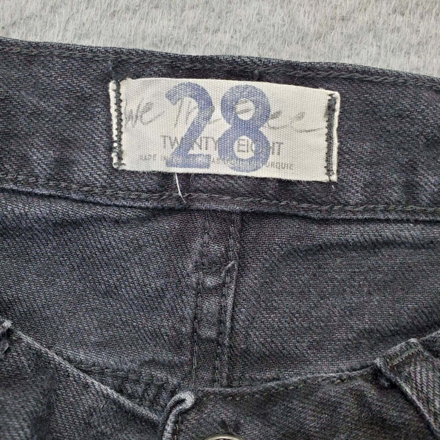 Free People Free People Jeans Women’s 28 Black Denim Straight Leg Button Fly Size 28" / US 6 / IT 42 - 7 Thumbnail