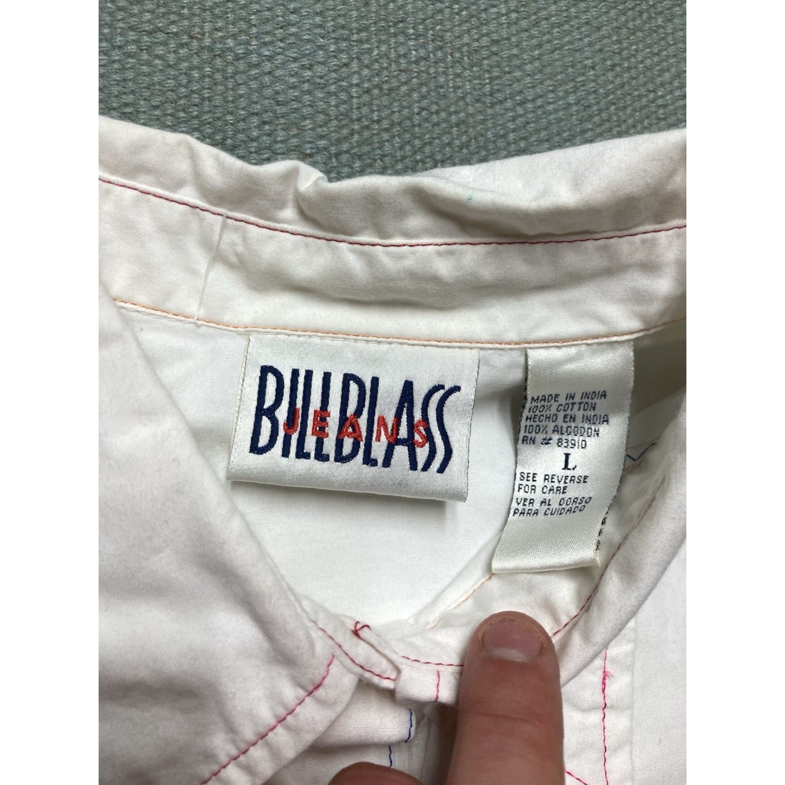 Bill Blass VINTAGE Bill Blass Vest Shirt Sleeveless Rainbow Stitch Women’s Large L Size L / US 10 / IT 46 - 4 Thumbnail
