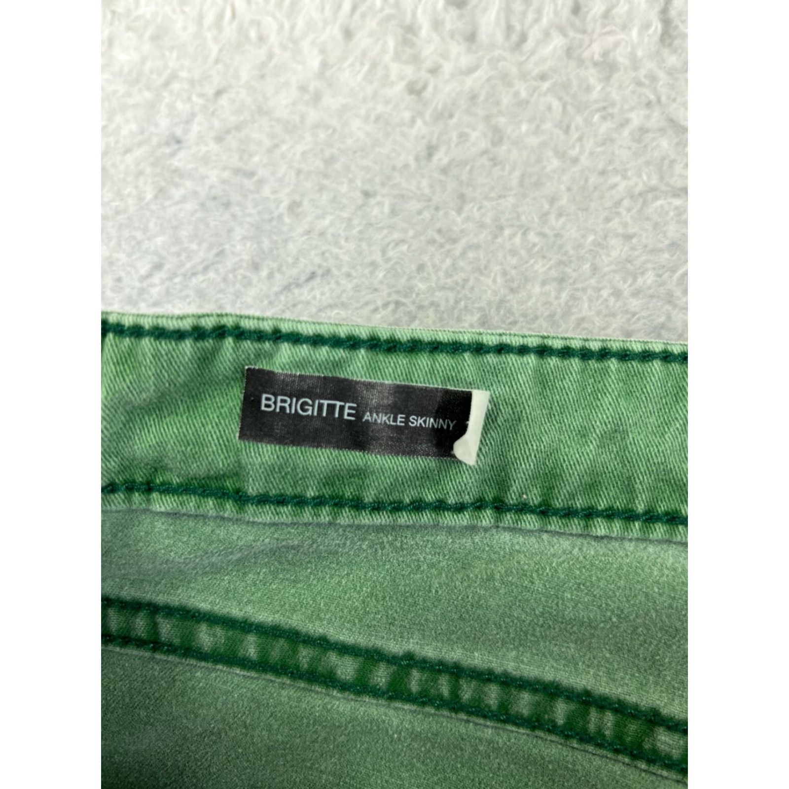 Vintage KUT from the Kloth Jeans Womens Skinny Low Rise Green 27x24 Brigitte Ankle Size 26" / US 2 / IT 38 - 7 Thumbnail