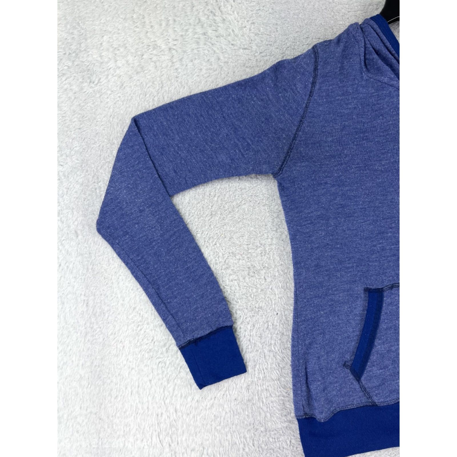 Victoria's Secret Victoria Secret PINK Women Extra Small Blue Sweater Full Zip Hooded Cotton Blend Size S / US 4 / IT 40 - 5 Thumbnail