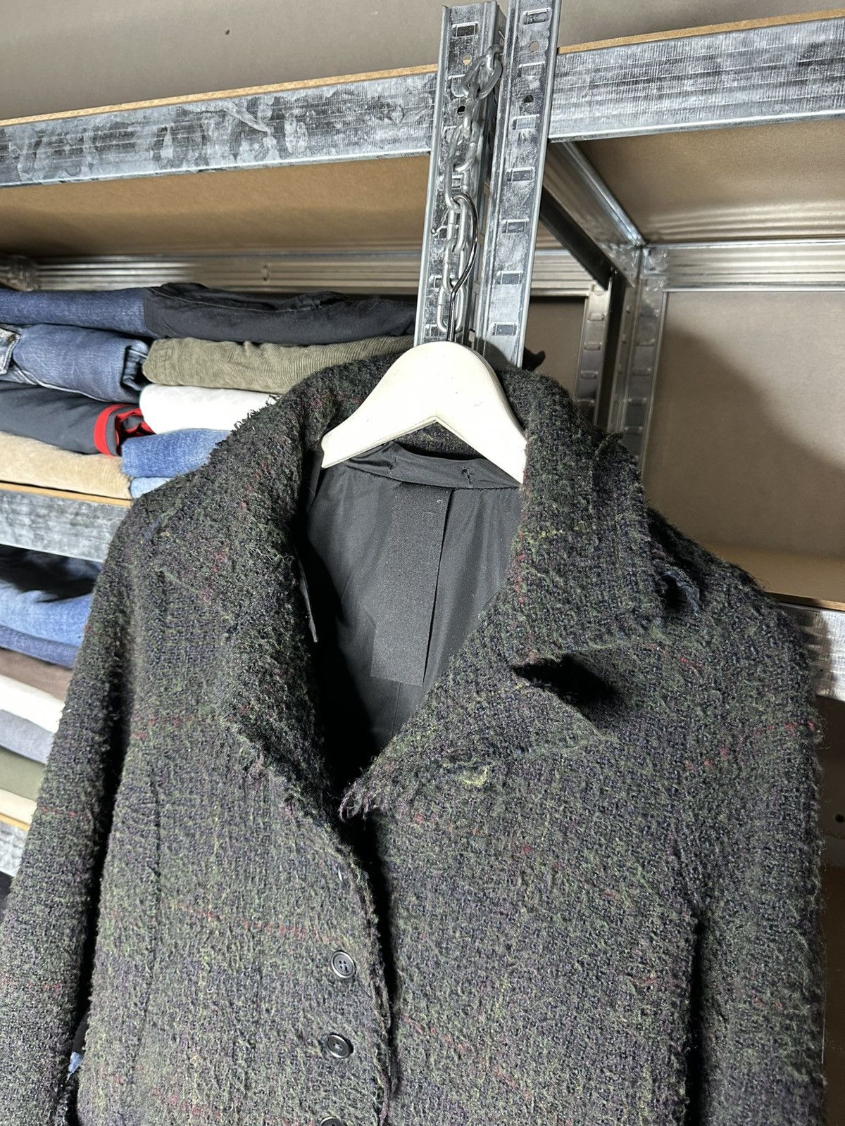 Rundholz Rundholz Textured Wool Blend Long Coat Buttoned Women Size S Size S / US 4 / IT 40 - 5 Thumbnail
