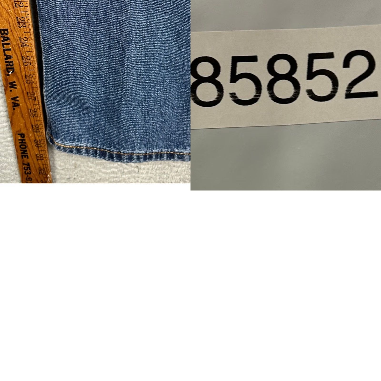Levi's Levi's 505 Jeans Mens 40X30 Blue Regular Fit Straight 5 Pocket Denim Size US 40 / EU 56 - 8 Thumbnail