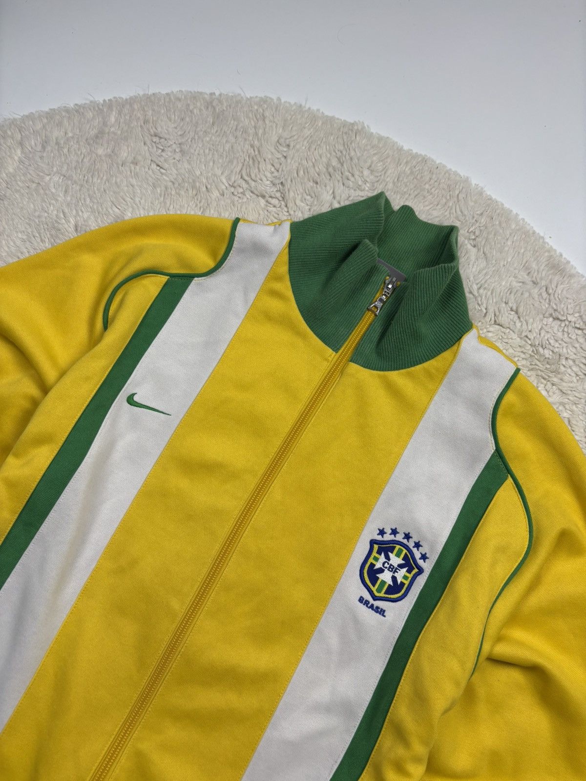 Nike Vintage Nike Brazil 2005/06 Track Soccer Rare Jacket Size M / US 6-8 / IT 42-44 - 2 Thumbnail
