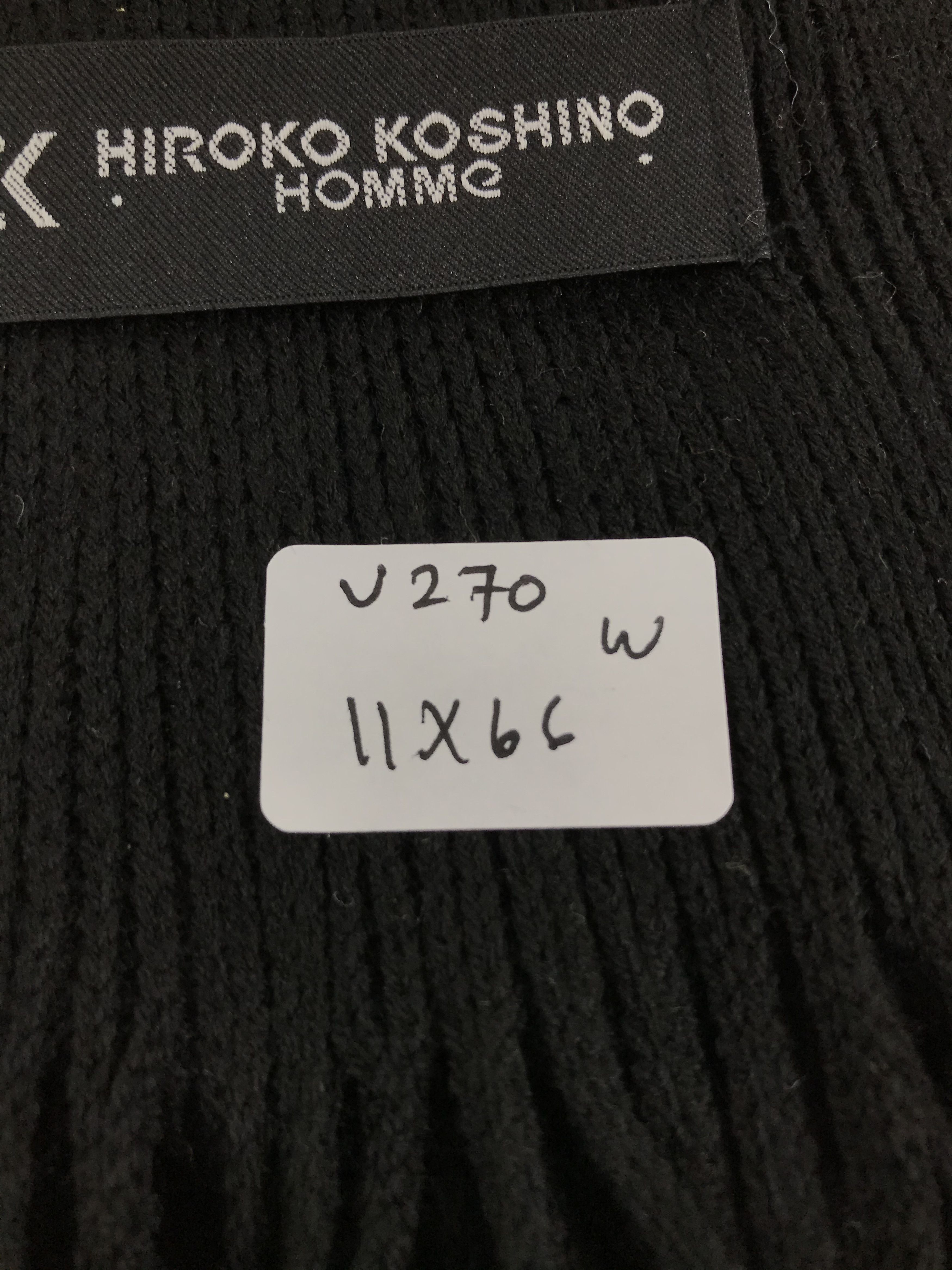 Hiroko Koshino Homme Hiroko Koshino Homme Striped Wool Scarf Muffler V270 Size ONE SIZE - 6 Thumbnail