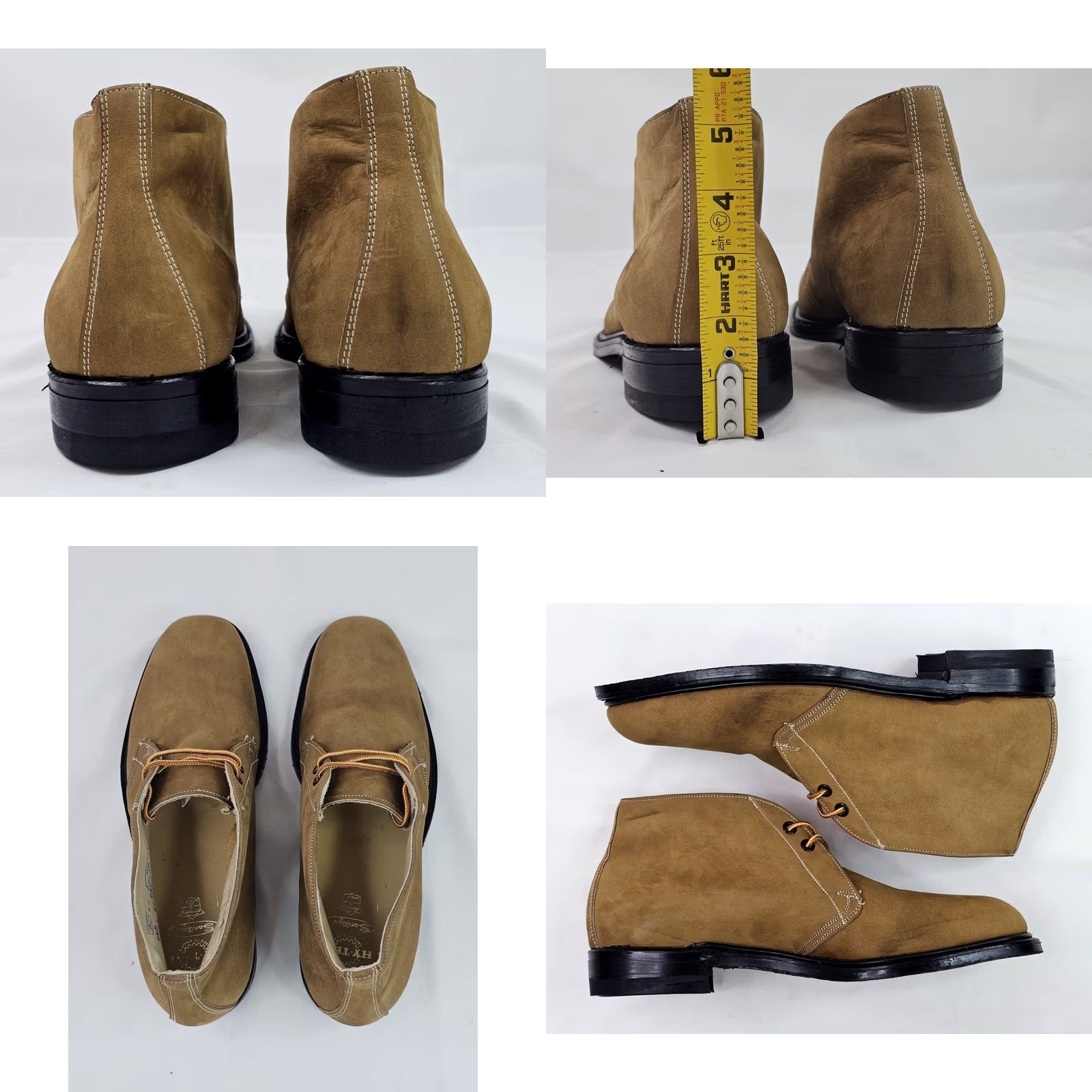 Vintage VINTAGE Hy-Test Anchor Plane Mid Top Leather Shoe Men 9.5D Brown Leather Slip On Safety Footwear Casual Mens Size US M / EU 48-50 / 2 - 8 Thumbnail
