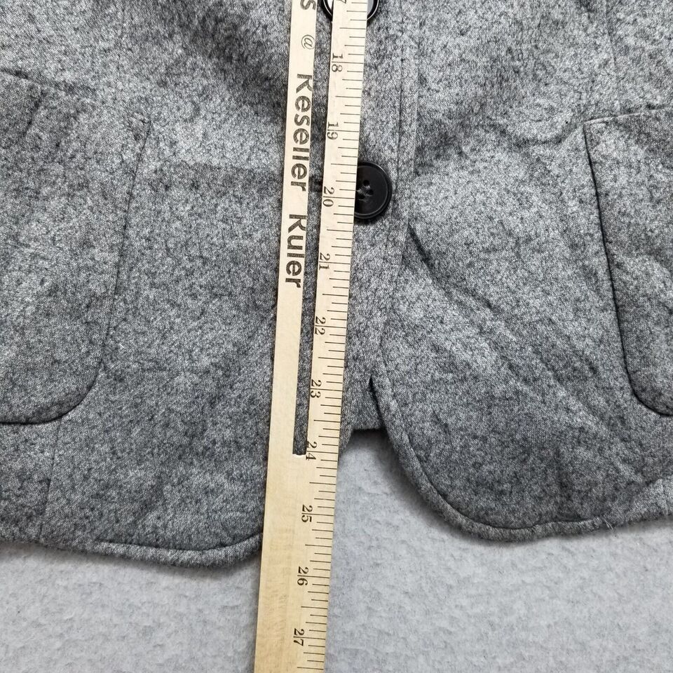 Talbots Talbots Blazer Womens 8 Gray Wool Blend Pockets Buttons Size M / US 6-8 / IT 42-44 - 6 Thumbnail