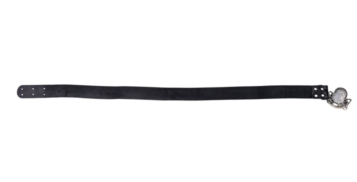 Sex Pot ReVeNGe Sex Pot Skull Buckle Snake Skin Belt Bondage Style Size ONE SIZE - 17 Thumbnail