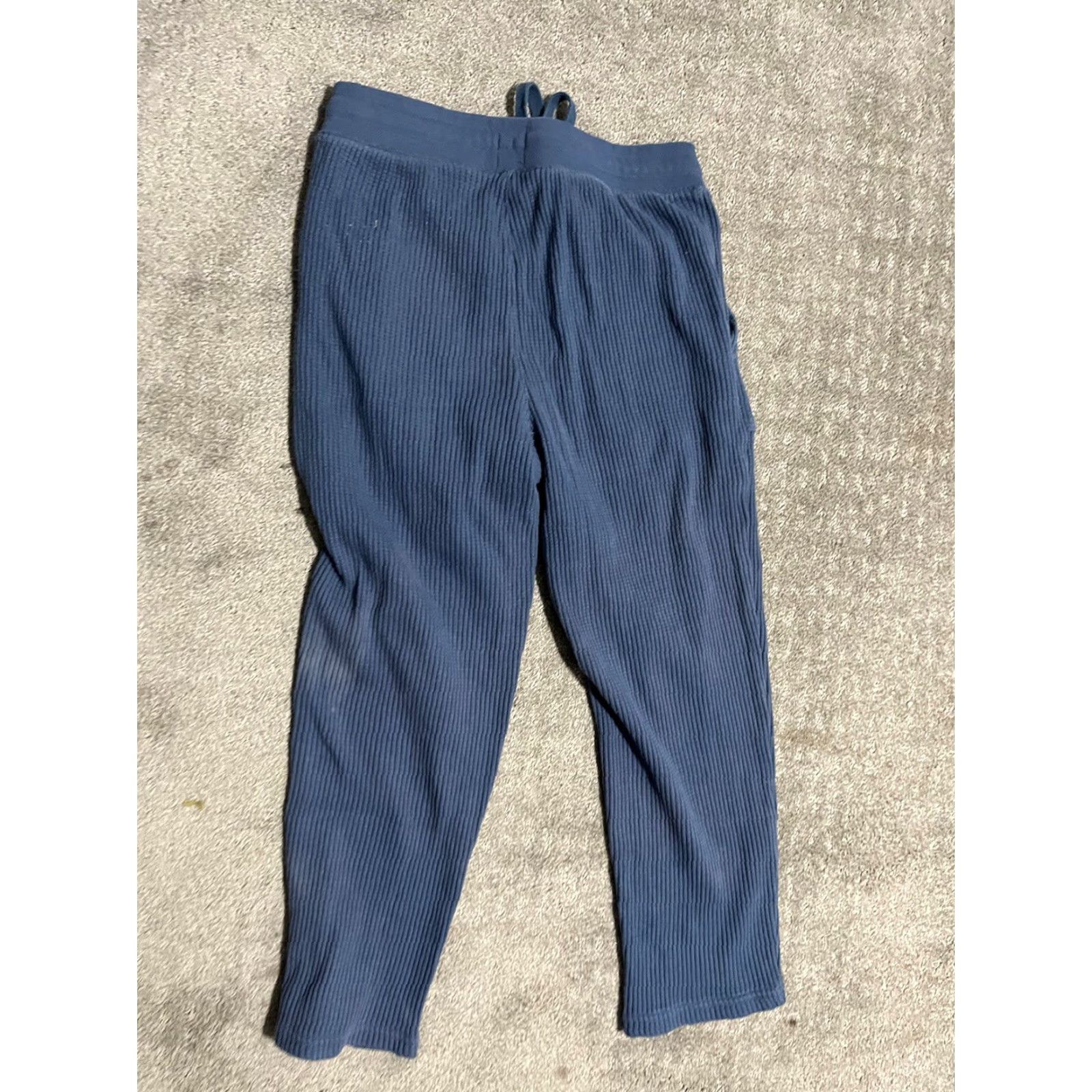 Gap VINTAGE Gap Womens Petite Joggers Sweatpants Activewear Small Pockets Blue Waffle Stretch Size 28" / US 6 / IT 42 - 3 Thumbnail