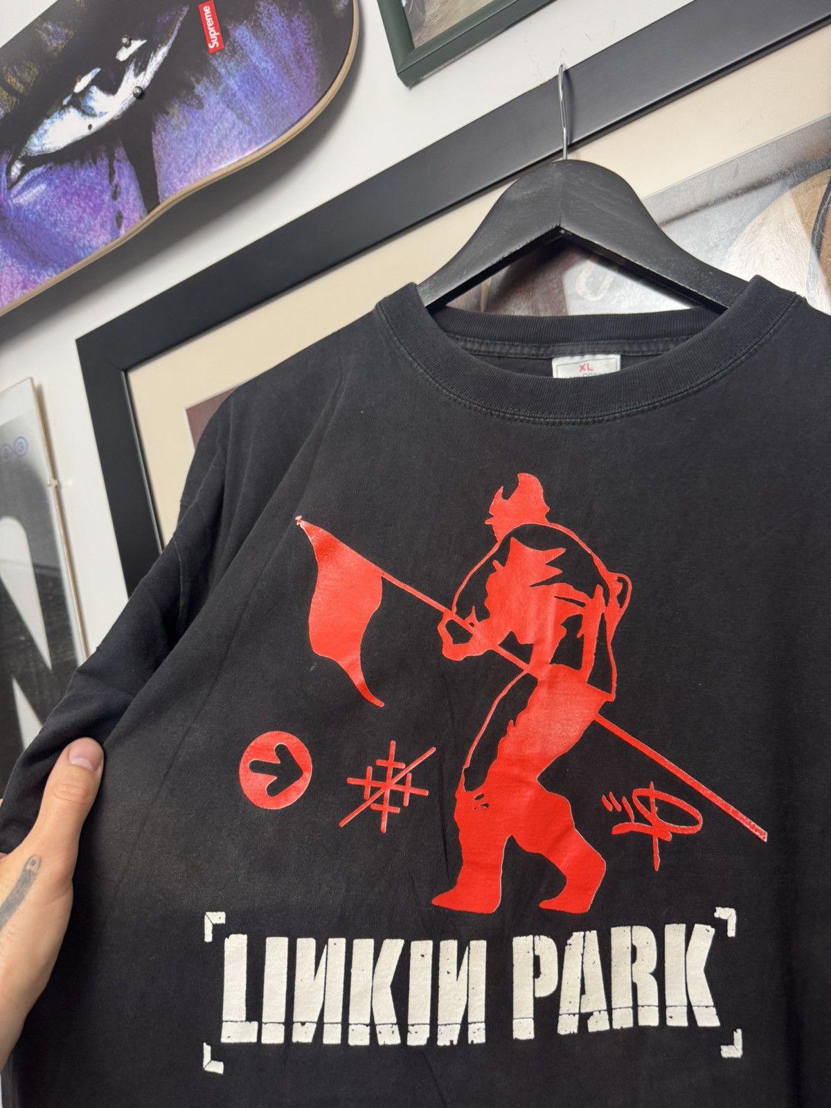 Band Tees Linkin Park Hybrid Theory Vintage Rock Band Print Tee Rare Size US XL / EU 56 / 4 - 3 Thumbnail