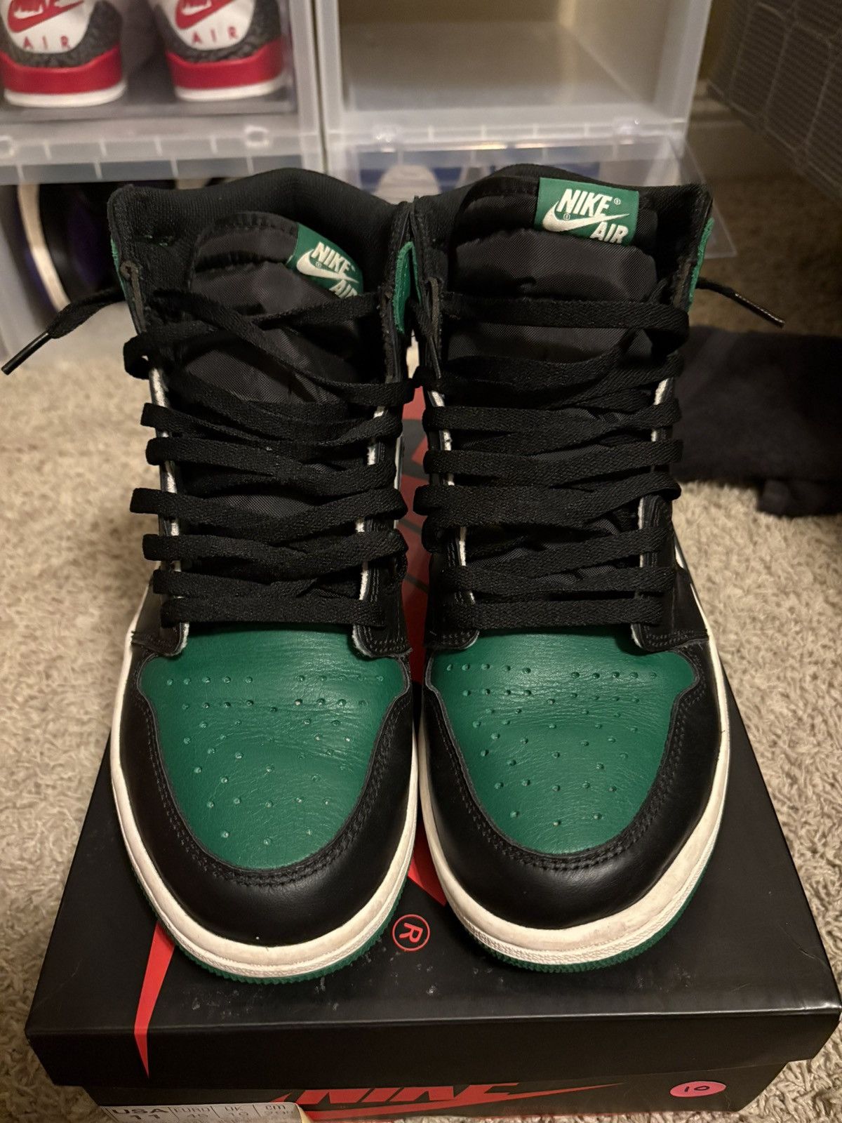 Jordan Brand Jordan retro 1 Pine Green OG Size US 11 / EU 44 - 12 Thumbnail
