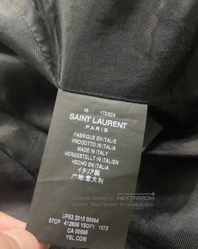 Saint Laurent Paris Saint Laurent Paris Leather Jacket Size US S / EU 44-46 / 1 - 4 Thumbnail
