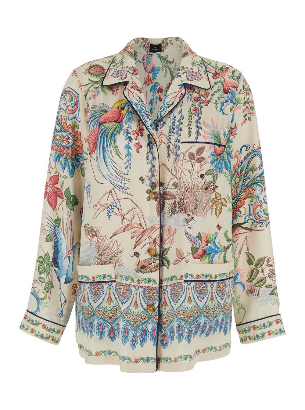 Etro PRINTED SHIRT - Multicolor - All-over Printed Shirt - In Polyester - Men Size M / US 6-8 / IT 42-44 - 1 Thumbnail