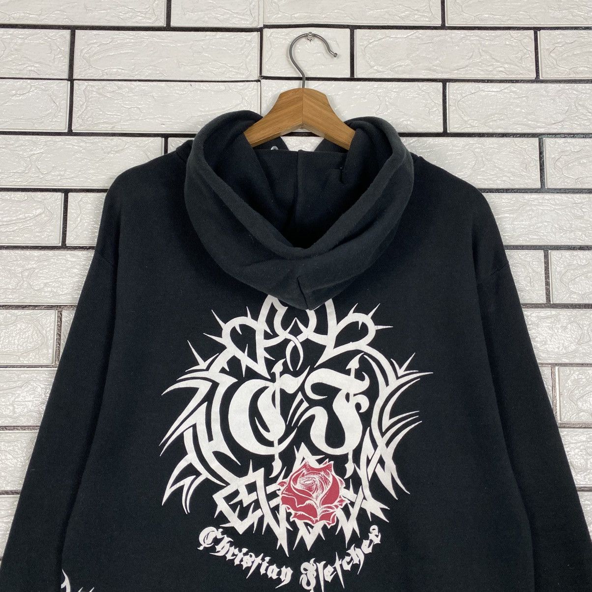 Japanese Brand Tribal Graphic Hoodie Black Goth Y2K Streetwear Size US L / EU 52-54 / 3 - 10 Thumbnail