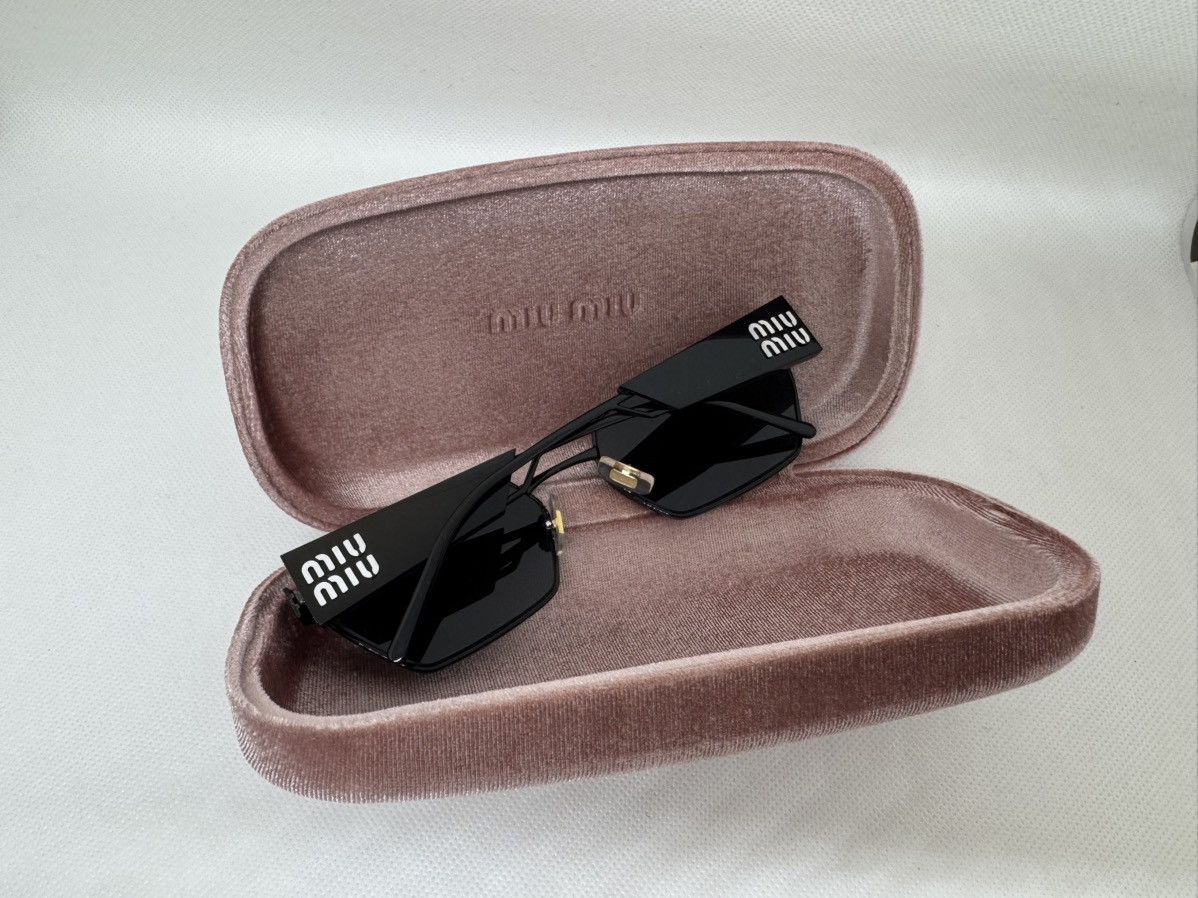 Miu Miu NEW Miu Miu sunglasses MIU MIU 53WS 1AB5S0 DARK GREY Size ONE SIZE - 9 Thumbnail