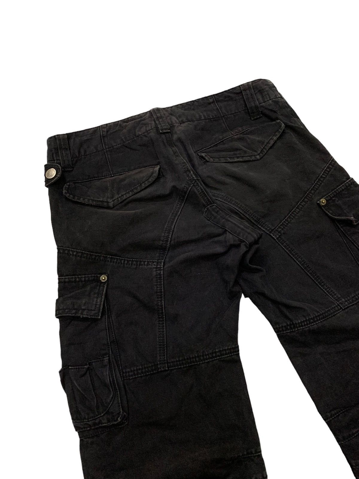 Issey Miyake × PPFM × Tete Homme PPFM Japan Bondage Double Knee Zipper Black Tech Cargo Pants Size US 32 / EU 48 - 11 Thumbnail