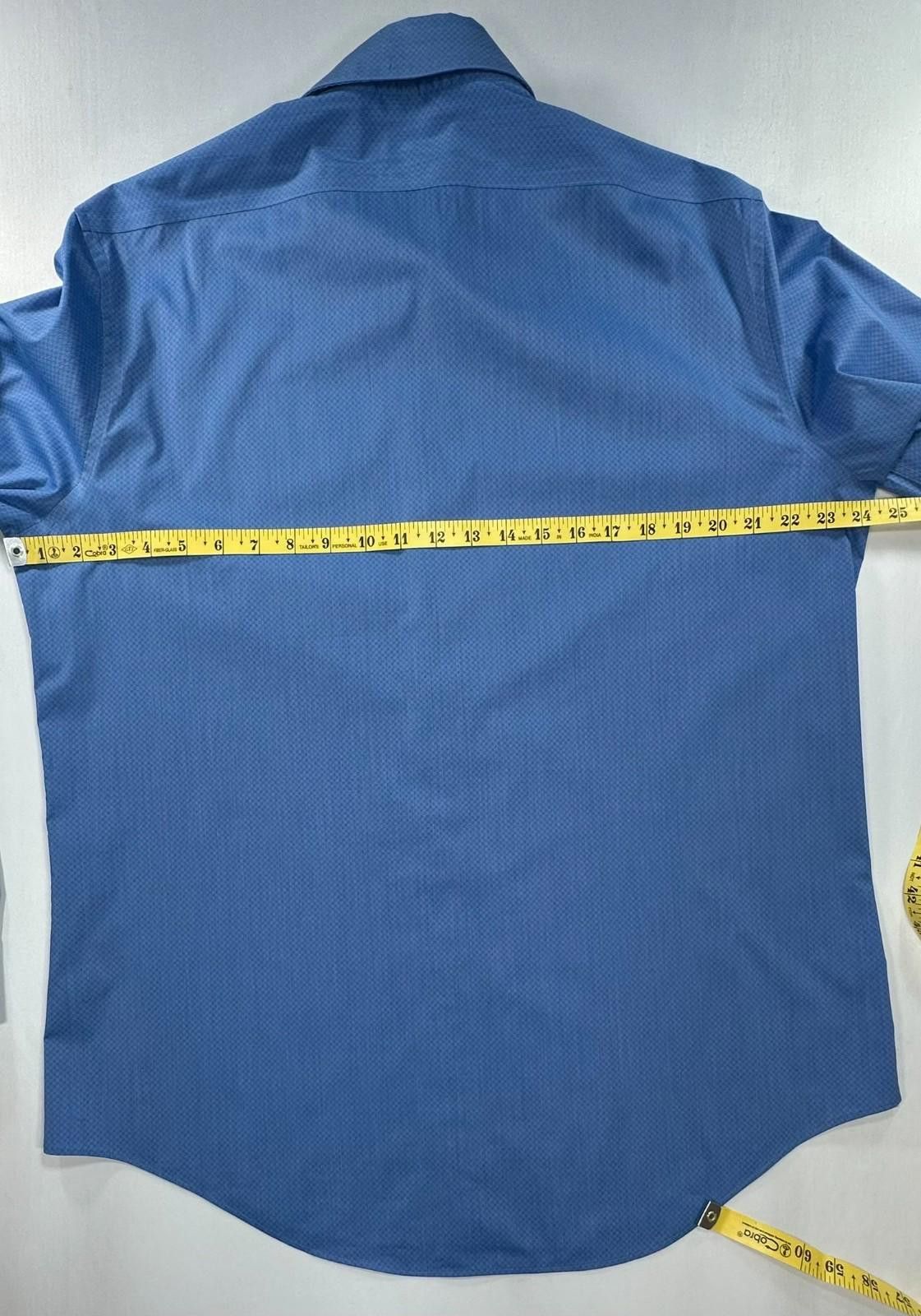 Calvin Klein Calvin Klein Slim Stretch Button Up Blue Men L 16-16.5/32-22 Size 42R - 4 Thumbnail