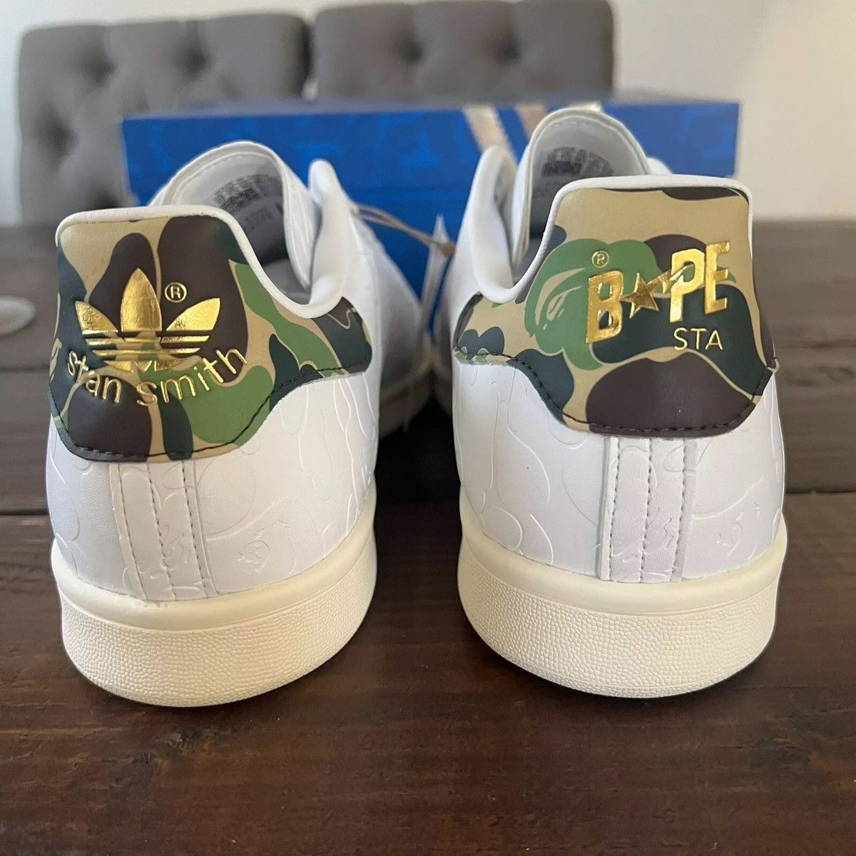 Adidas Adidas x Bathing Ape BAPE Stan Smith 30th Anniversary Shoes Size US 12 / EU 45 - 7 Thumbnail