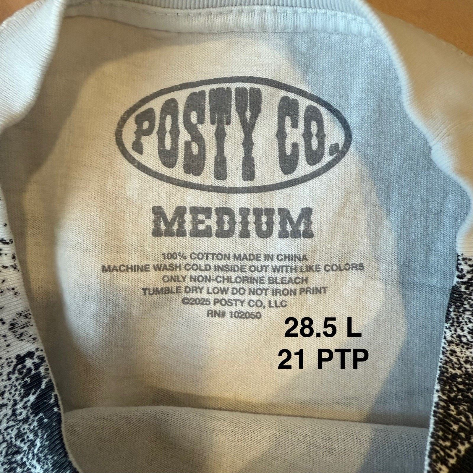 The Unbranded Brand Post Malone Big Stadium Tour Shirt Medium White Posty CO Size US M / EU 48-50 / 2 - 5 Thumbnail