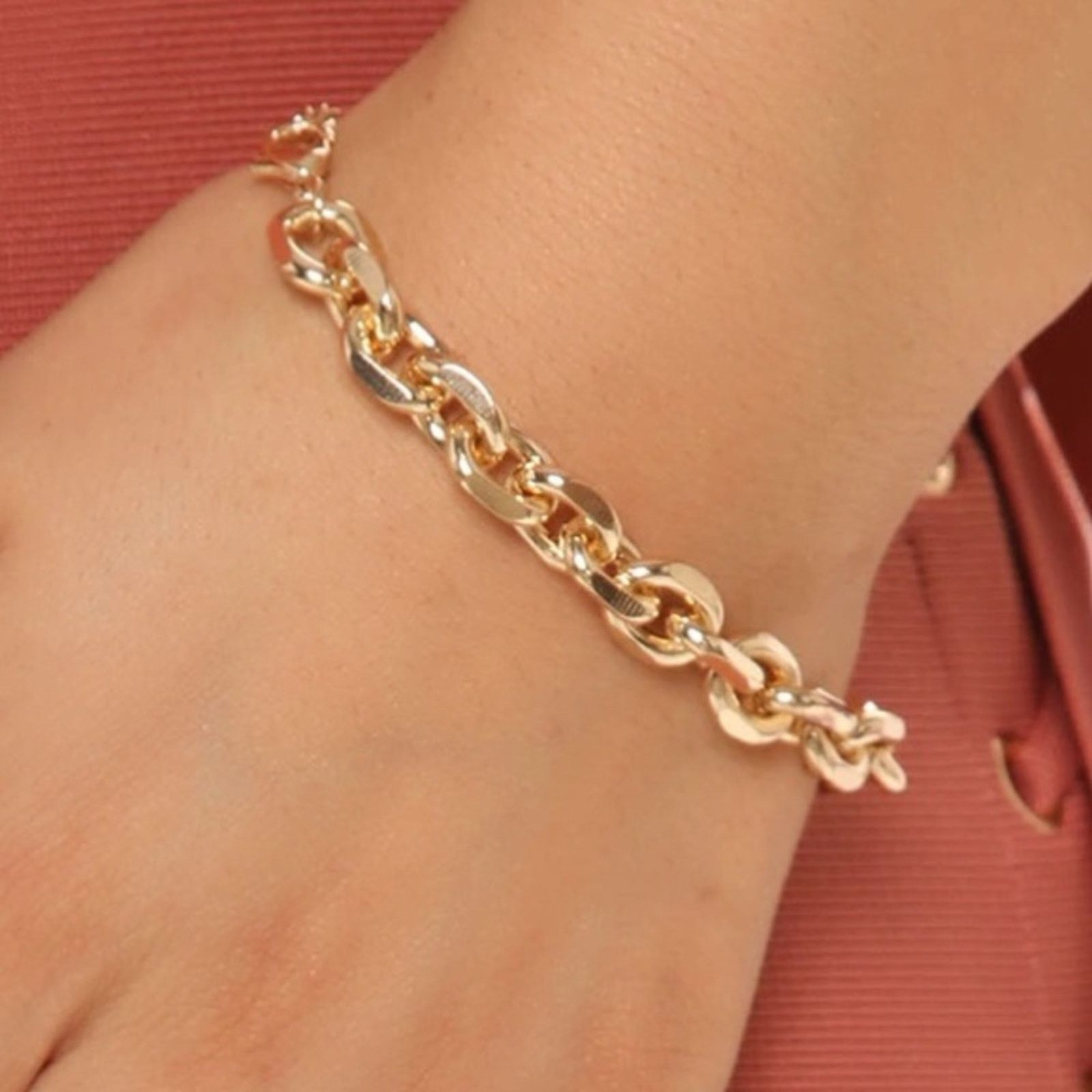 Other FASHION NOVA Bracelet Two Faced Bracelet Set Gold Combo NWT Size ONE SIZE - 1 Thumbnail