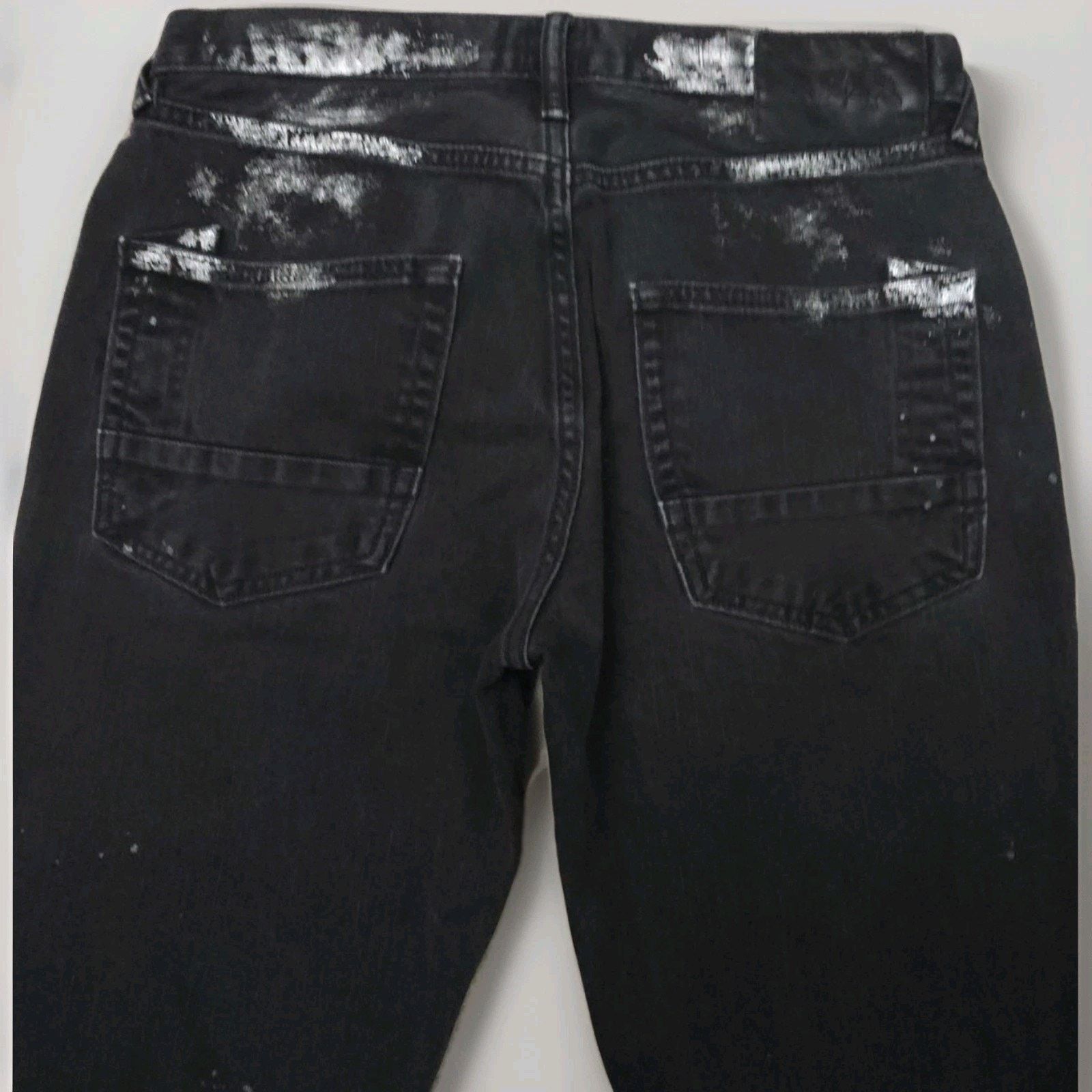 Prps Prps Men's Jeans Denim Black White Painted Splatter 32 Size US 32 / EU 48 - 5 Thumbnail