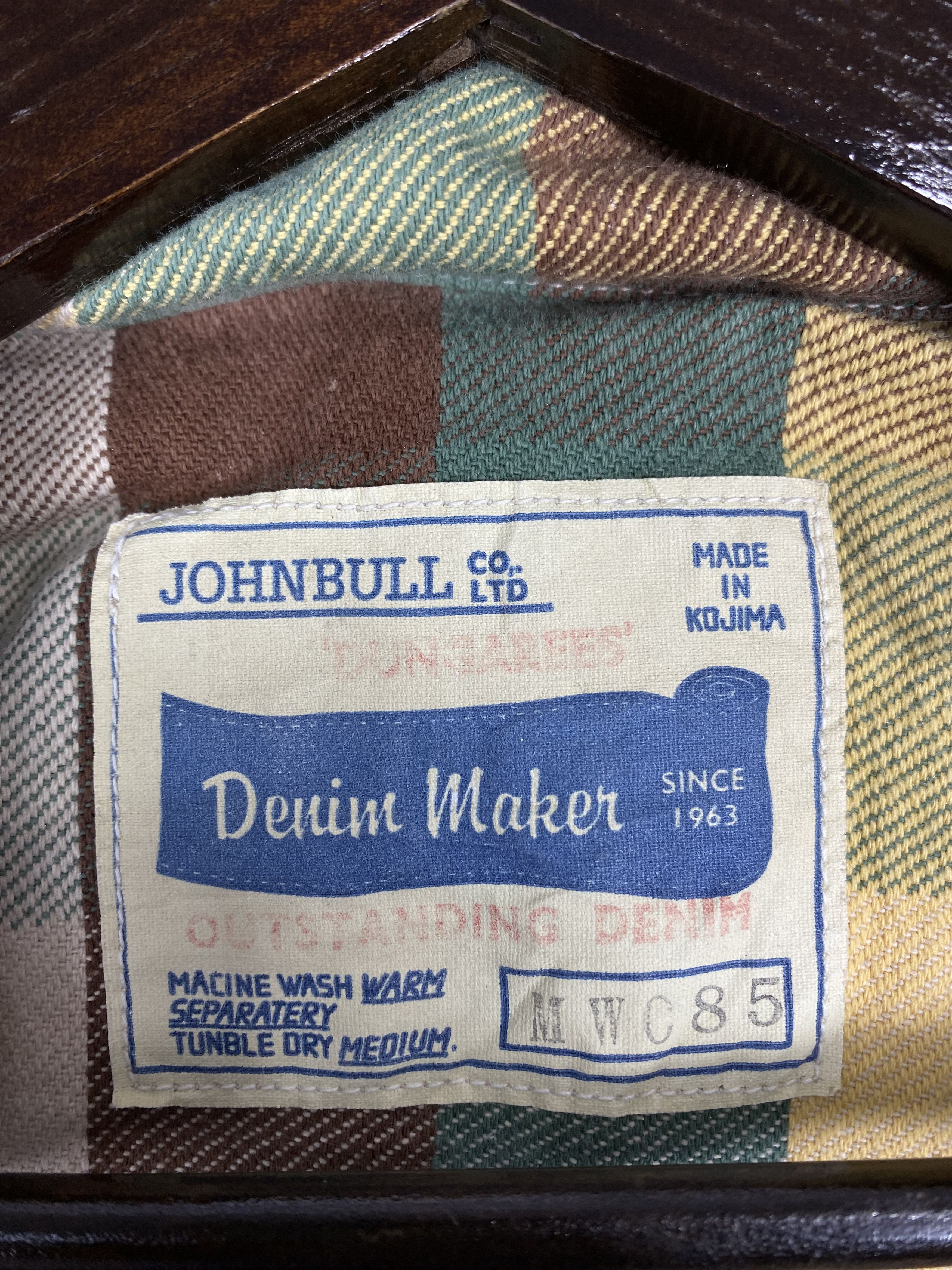 Johnbull Vintage John Bull Checked Long Jacket DJ1078 Size US M / EU 48-50 / 2 - 8 Thumbnail