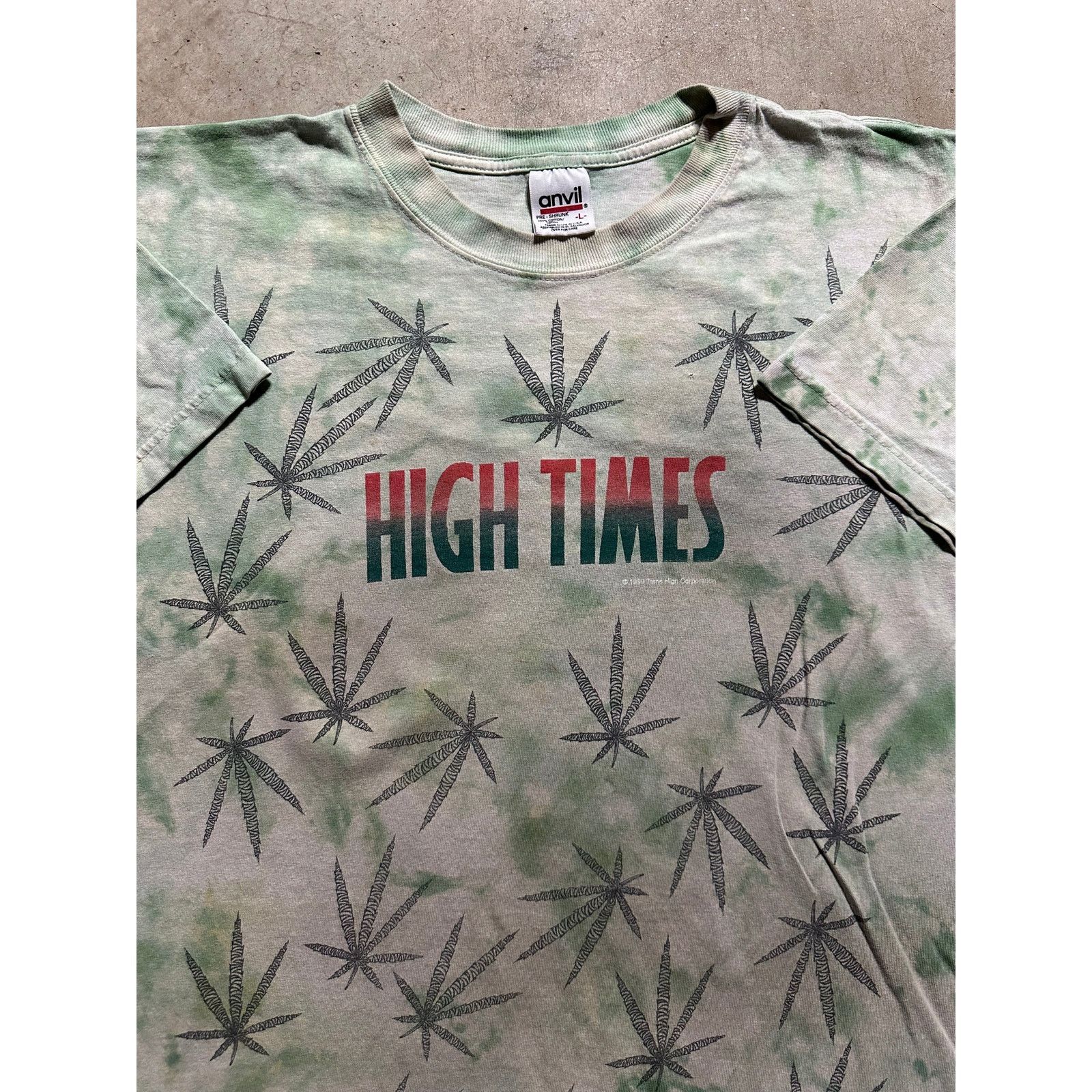 Anvil × Vintage Vintage High Times Magazine AOP 1999 T Shirt Marijuana Plant Size US L / EU 52-54 / 3 - 2 Thumbnail