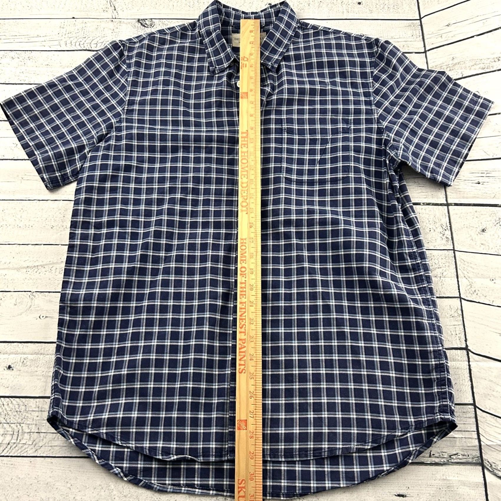 Ralph Lauren Ralph Lauren Denim & Supply Plaid Short Sleeve Button Front Shirt Men's L Blue Size US L / EU 52-54 / 3 - 3 Thumbnail