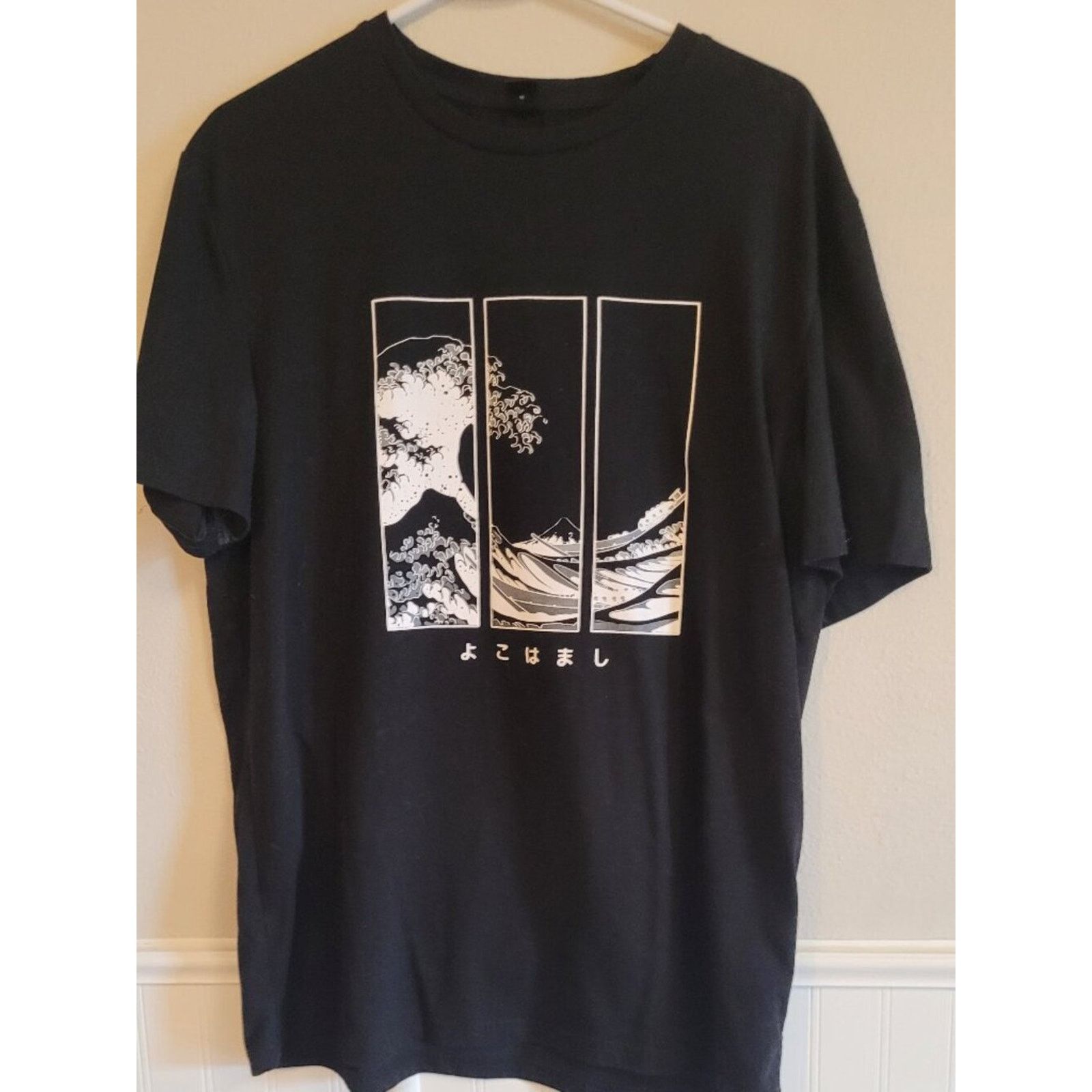 Shein SHEIN Great Wave Japanese Art Graphic Tee Black L Size US L / EU 52-54 / 3 - 1 Thumbnail