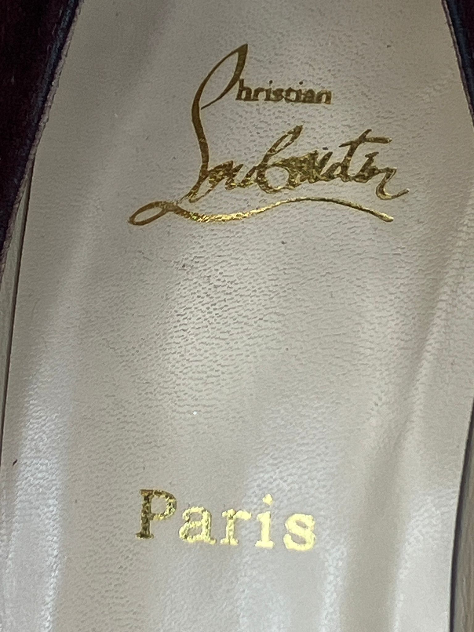 Christian Louboutin Christian Louboutin Burgundy Suede Peep Toe Platform Heels Size US 10 / IT 40 - 8 Thumbnail