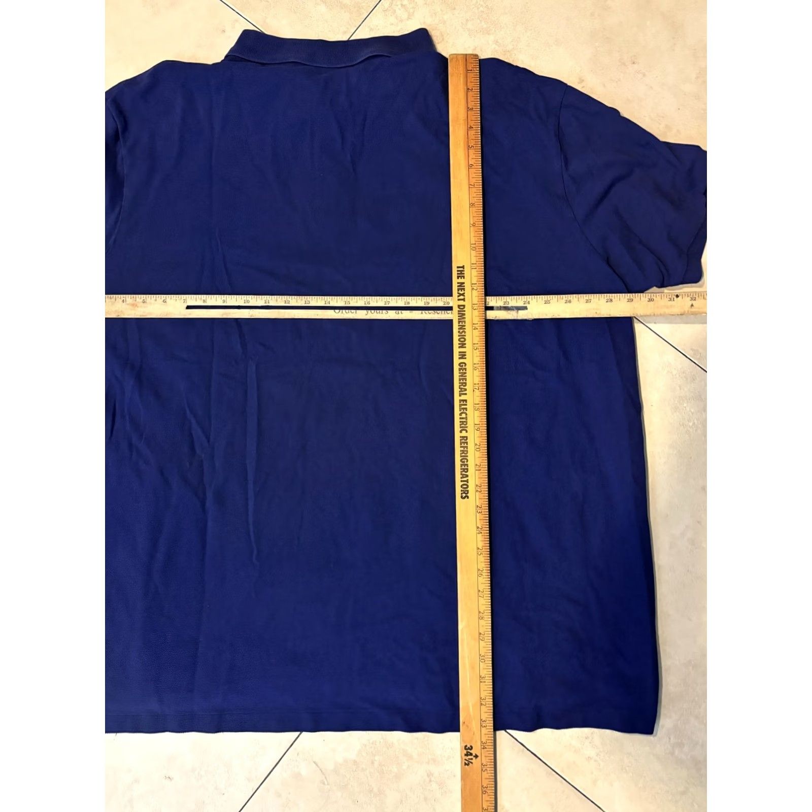 Polo Ralph Lauren VINTAGE Polo Ralph Lauren Polo Shirt Big 4X Blue Short Sleeve Pique Pony Mens Size US XXL / EU 58 / 5 - 6 Thumbnail