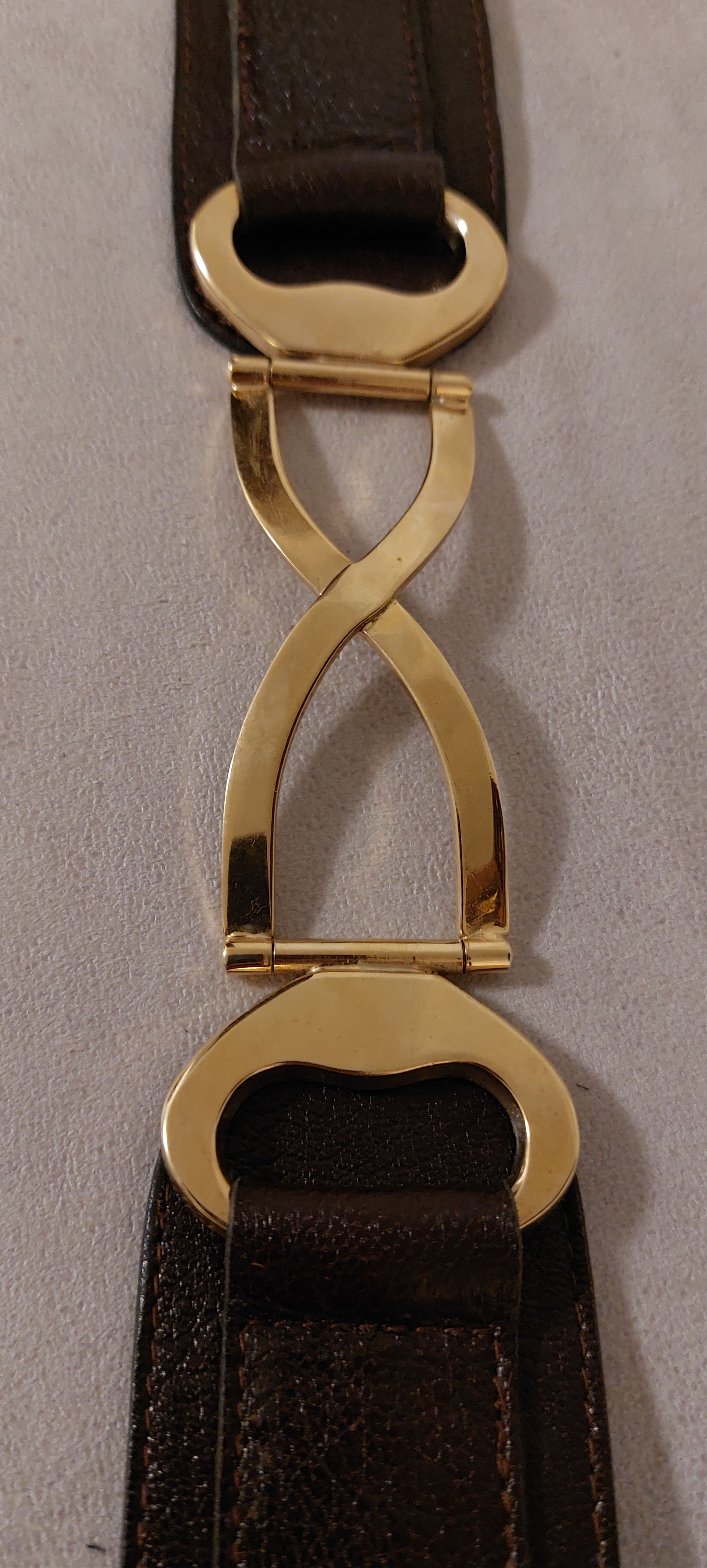 Vintage Vintage Leather Belt Glam Rock Disco Size ONE SIZE - 7 Thumbnail