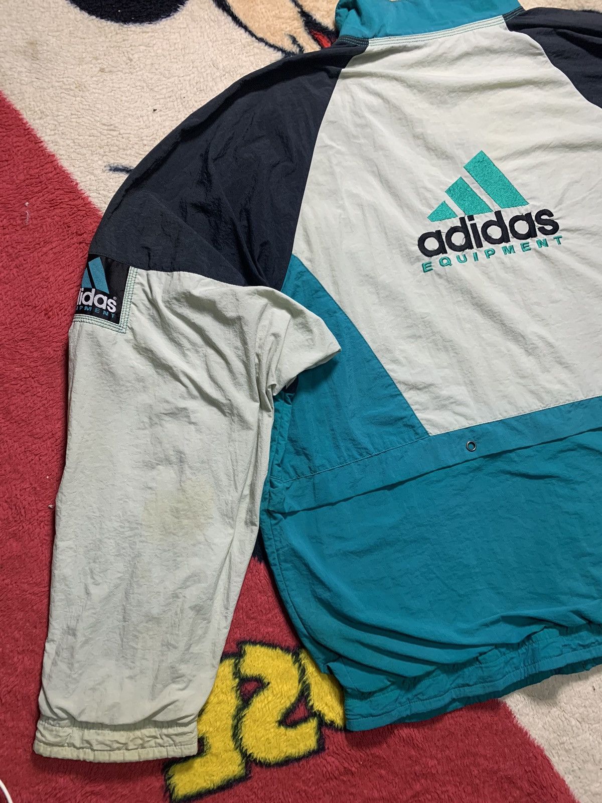 Adidas 2000 ADIDAS EQUIPMENT WINDBREAKER EMBROIDERED LOGO Size US XXL / EU 58 / 5 - 10 Thumbnail