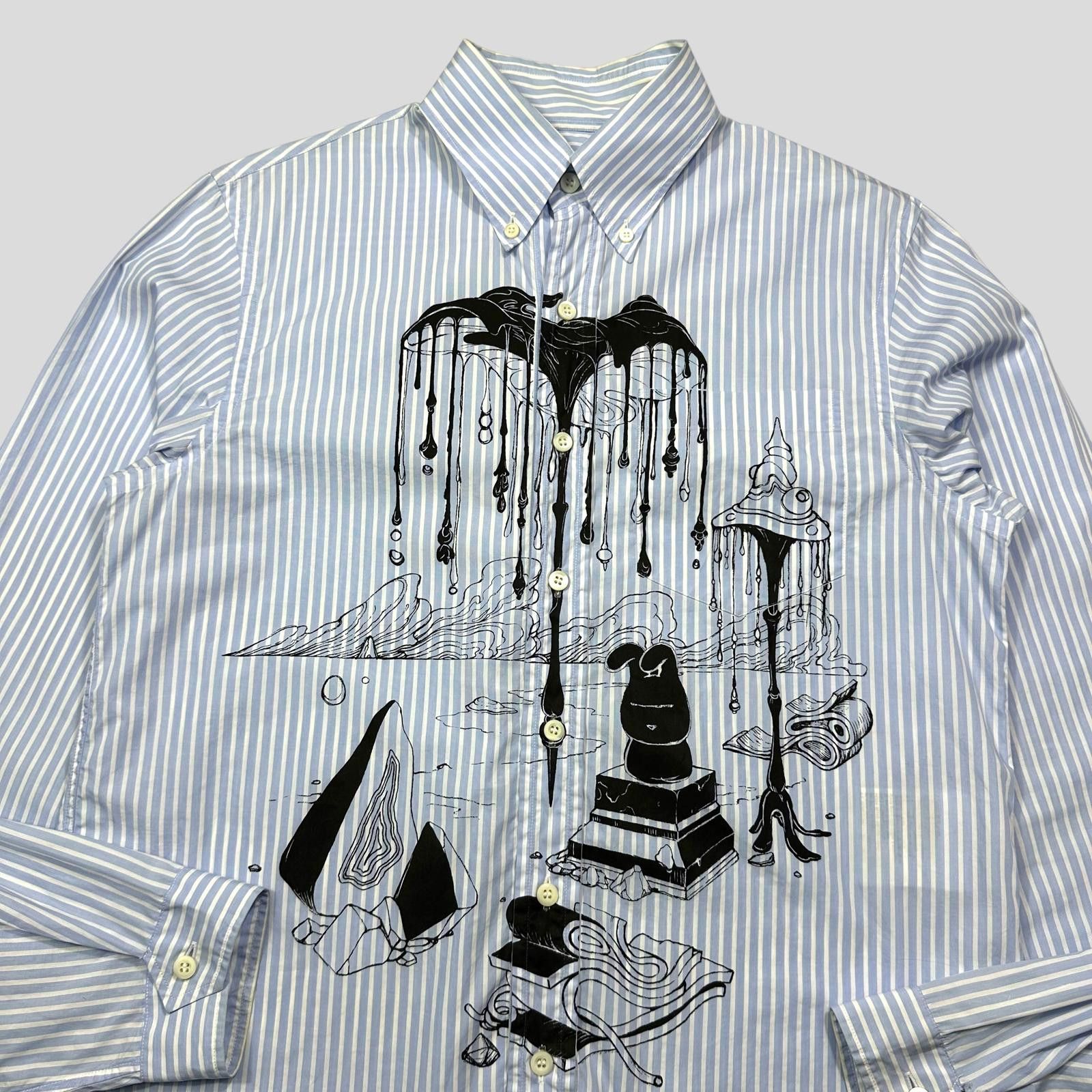 Prada Prada SS18 James Jean Comic Print Striped Shirt - S/M Size US S / EU 44-46 / 1 - 2 Thumbnail