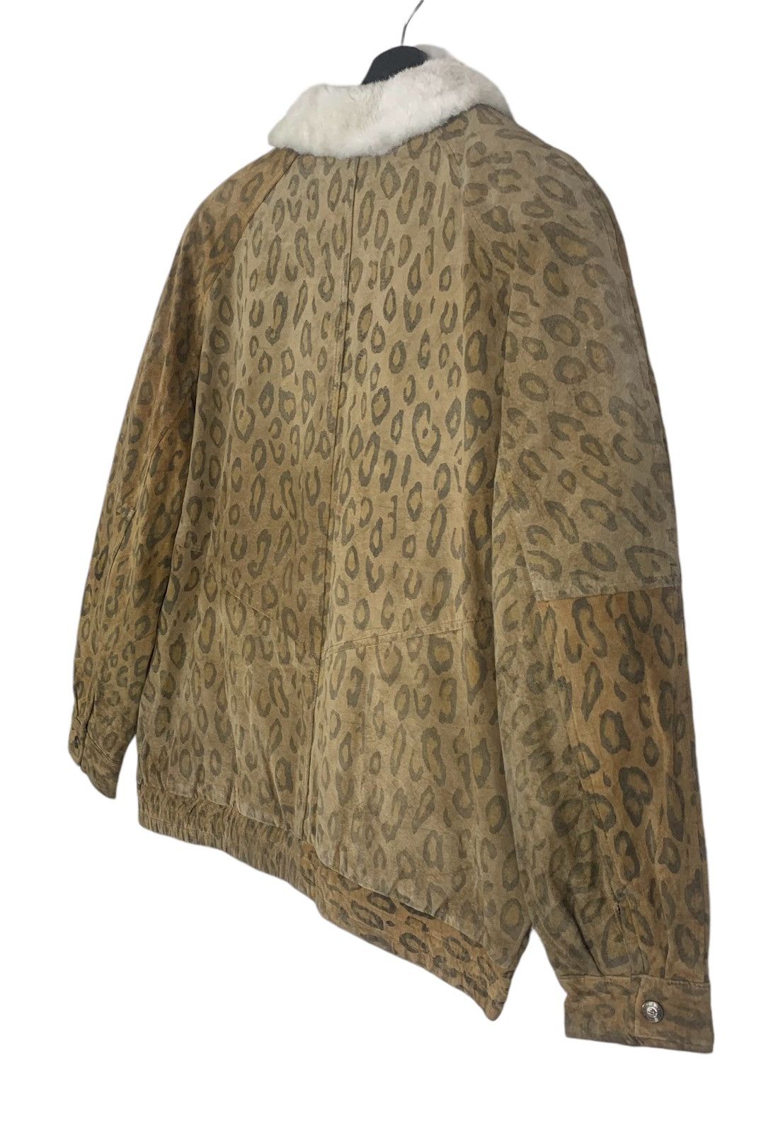 Olympic Seoul japanese brand Leopard genuine lether jacket