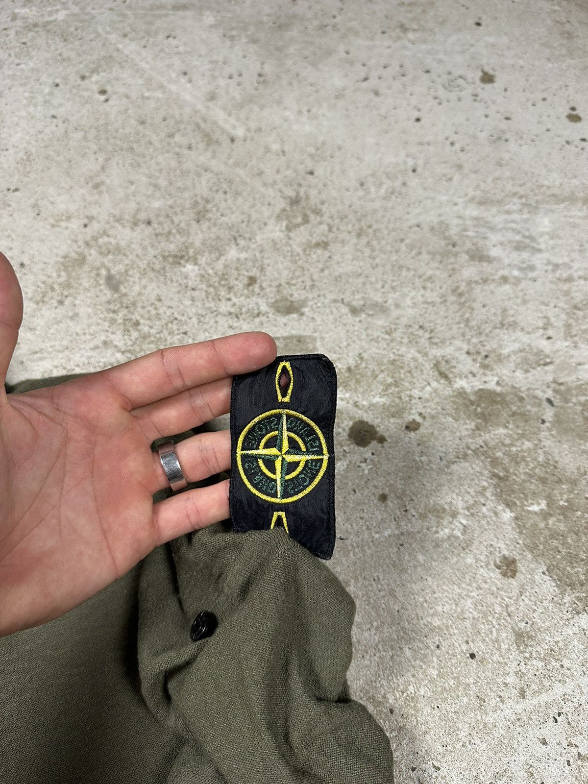 Massimo Osti × Stone Island Stone Island Nylon Hooded Knit Sweater Khaki Size US S / EU 44-46 / 1 - 8 Thumbnail