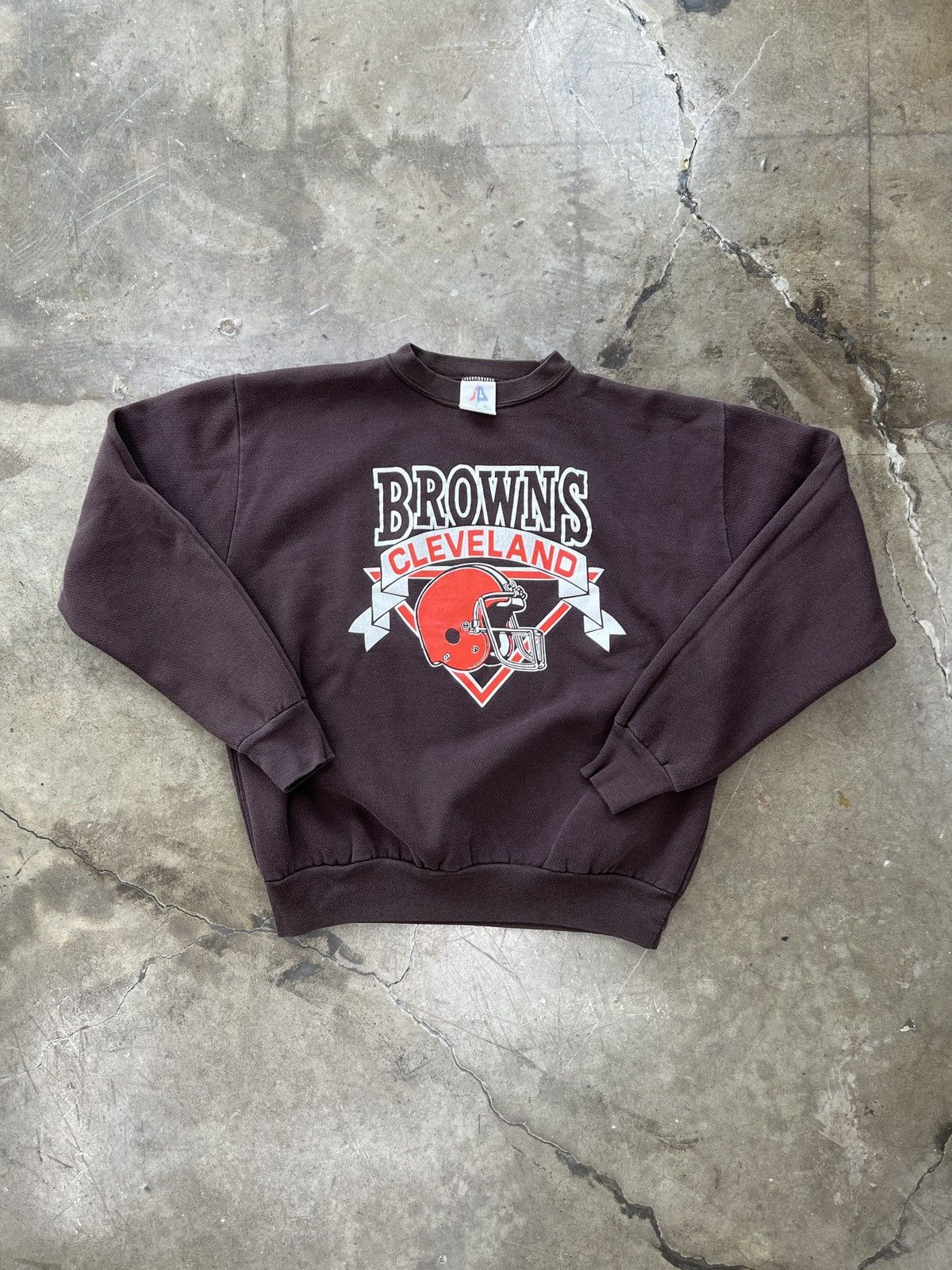 NFL × Vintage Vintage NFL Cleveland Browns Helmet Crewneck XL Size US XL / EU 56 / 4 - 2 Thumbnail