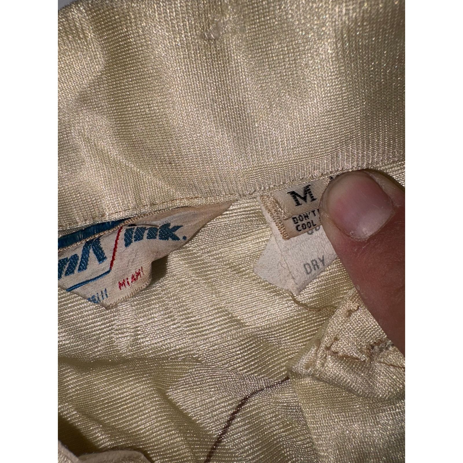Vintage Vintage 70s Ink Ink disco shirt medium nylon Size US M / EU 48-50 / 2 - 3 Thumbnail
