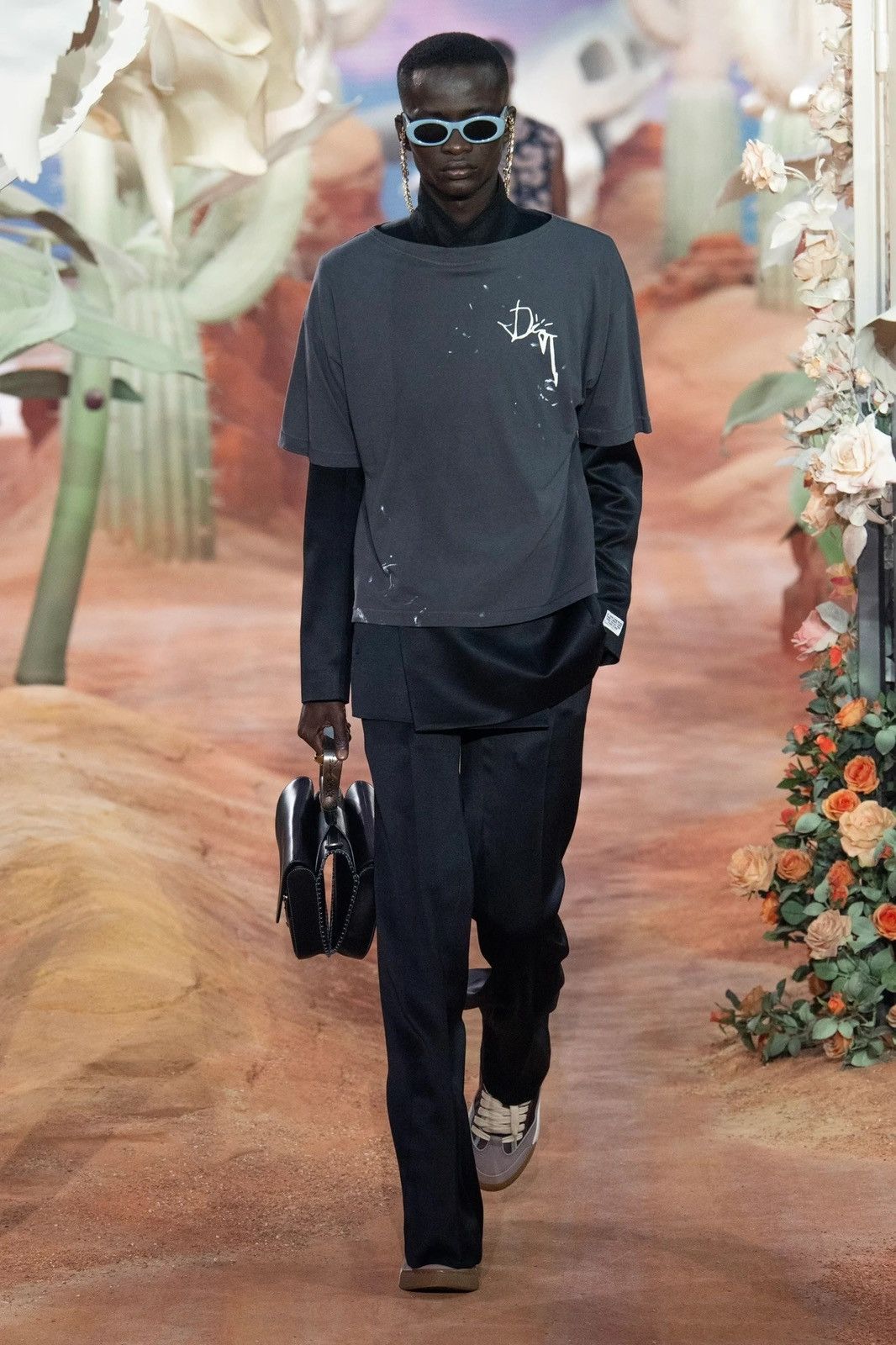Dior × Travis Scott DIOR × CACTUS JACK 2022SS Virgin Wool Flared Trousers Size US 44 / EU 60 - 3 Thumbnail