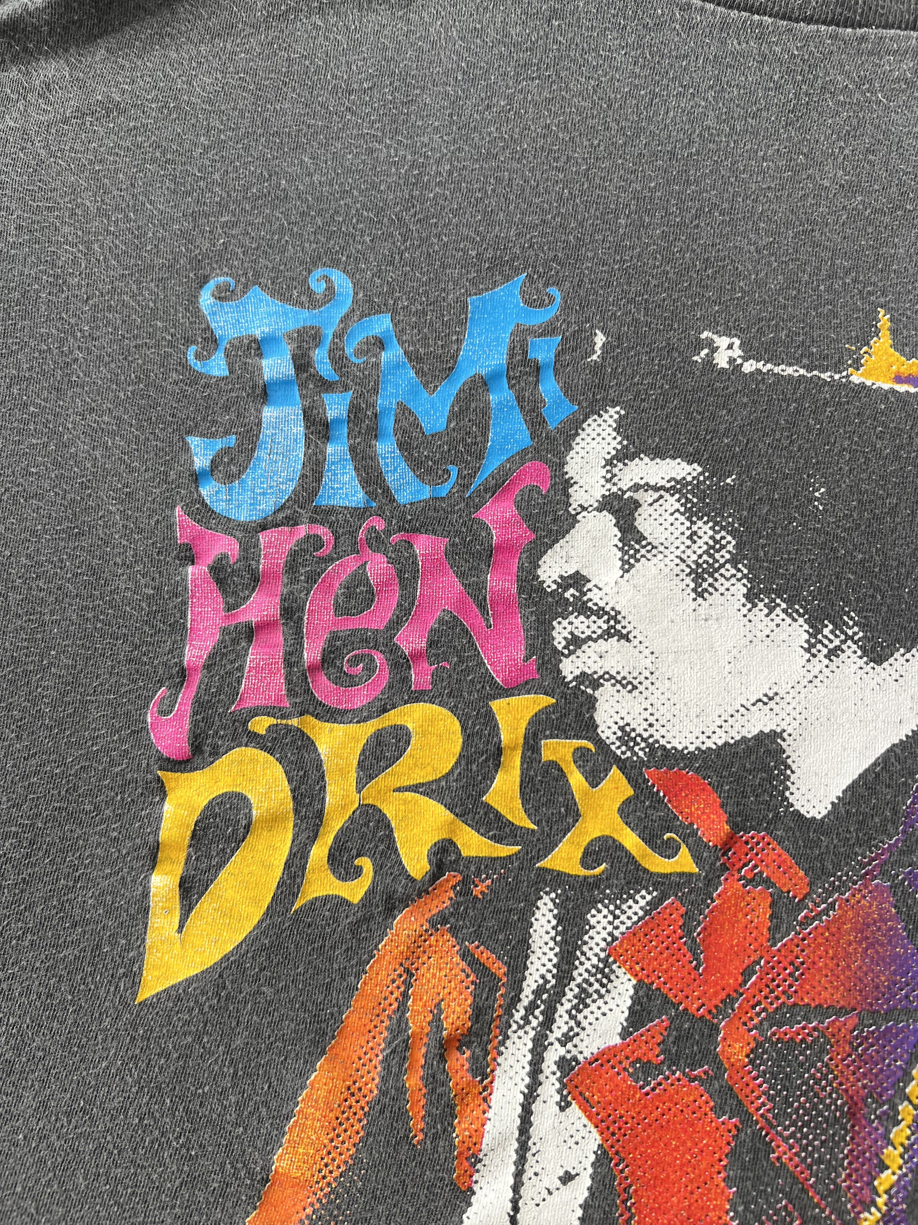 Band Tees Vintage 1992 Jimi Hendrix Wild Thing Black T-shirt Size US XL / EU 56 / 4 - 4 Thumbnail